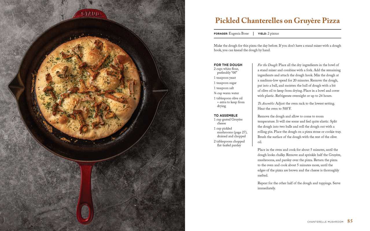 interior image of the wild mushrooms cookbook