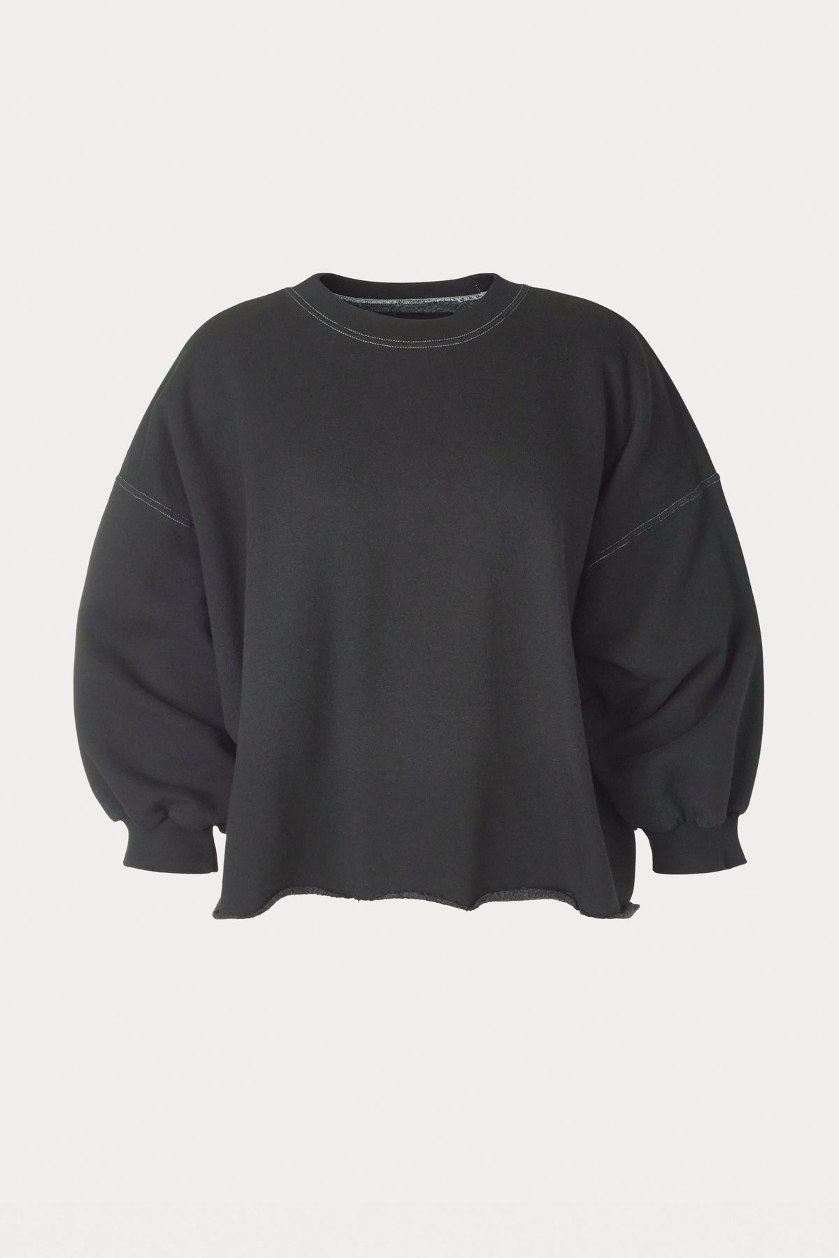 Rachel Comey Fond Sweatshirt in Charcoal against a white background