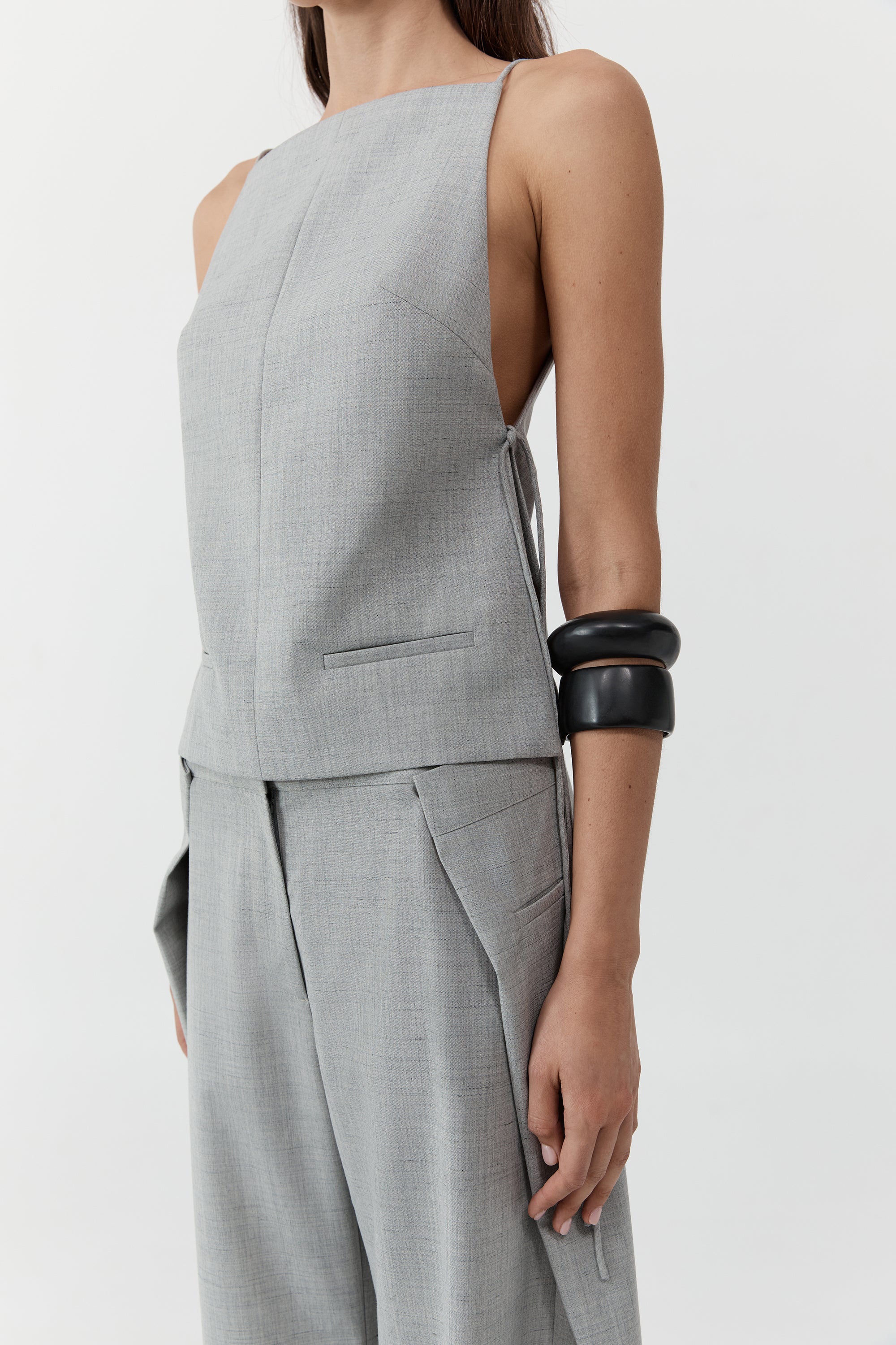 St Agni Square Side Tie Top