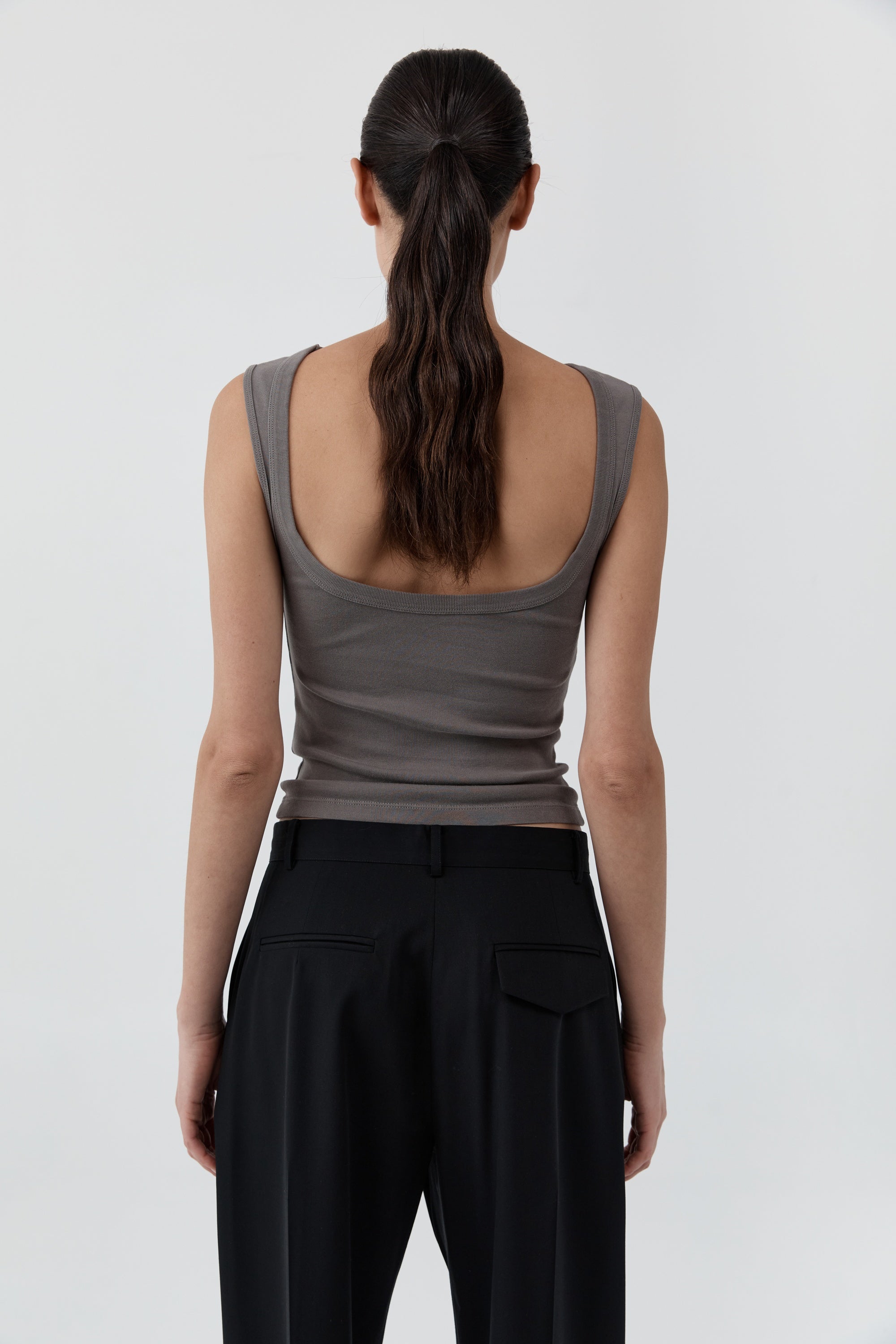 St Agni Organic Cotton Ballerina Top-Clay