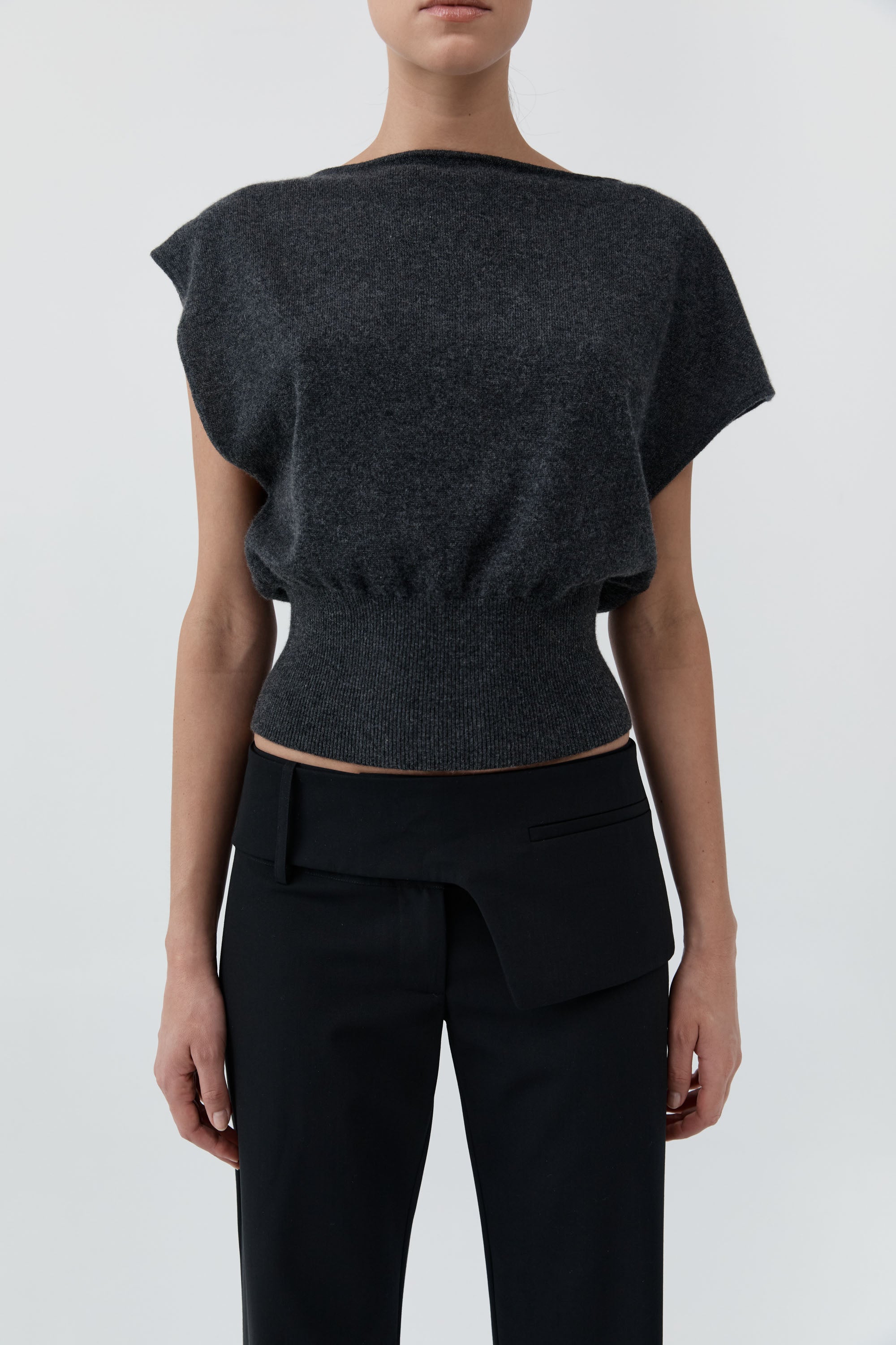 St Agni Cashmere Asymmetrical Top