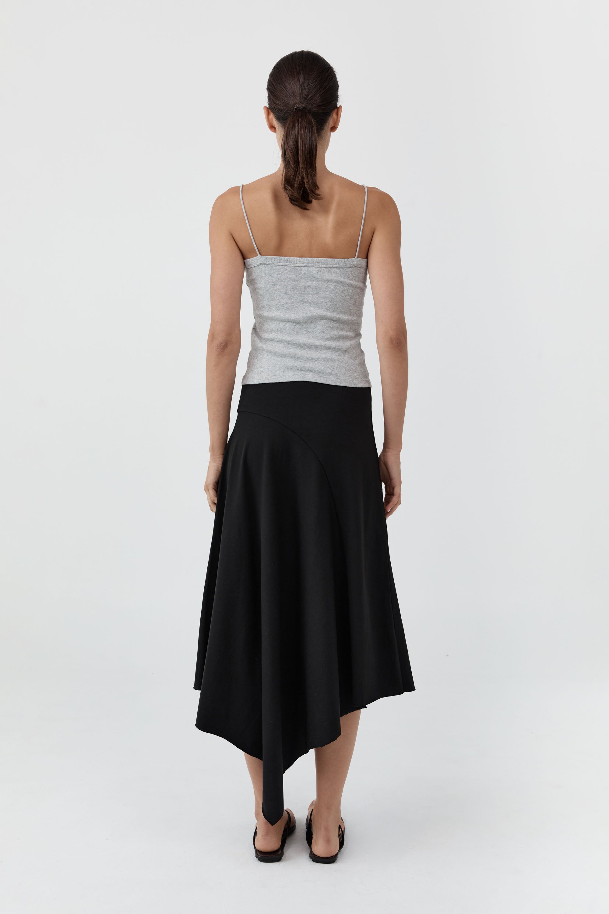 St Agni Asymmetrical Drape Skirt