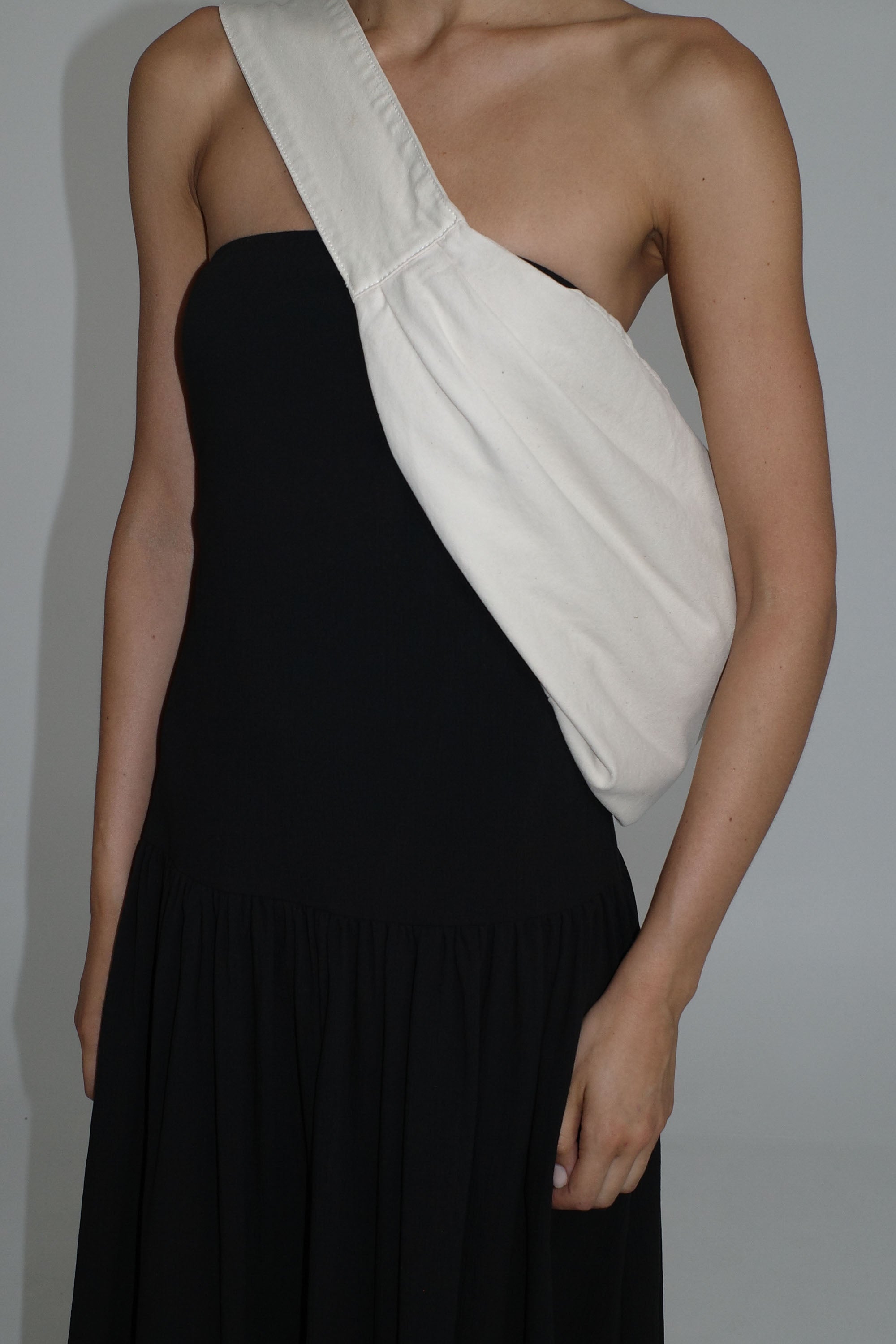 St Agni Gathered Strapless Minimal Dress
