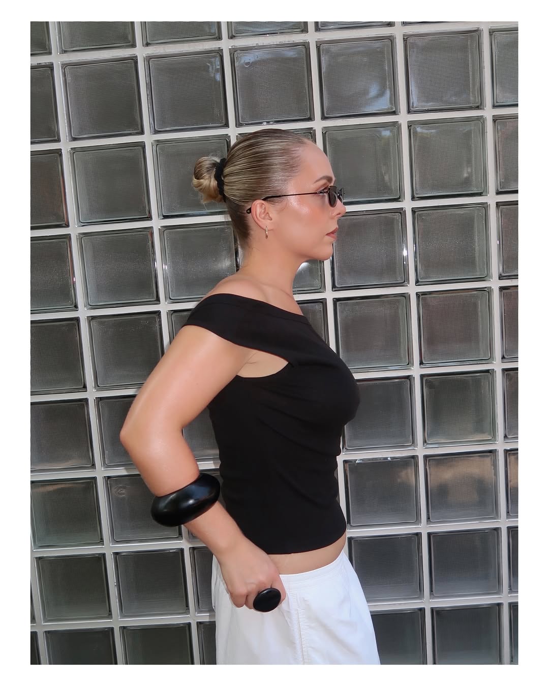 St Agni Organic Cotton Ballerina Top-Jet Black