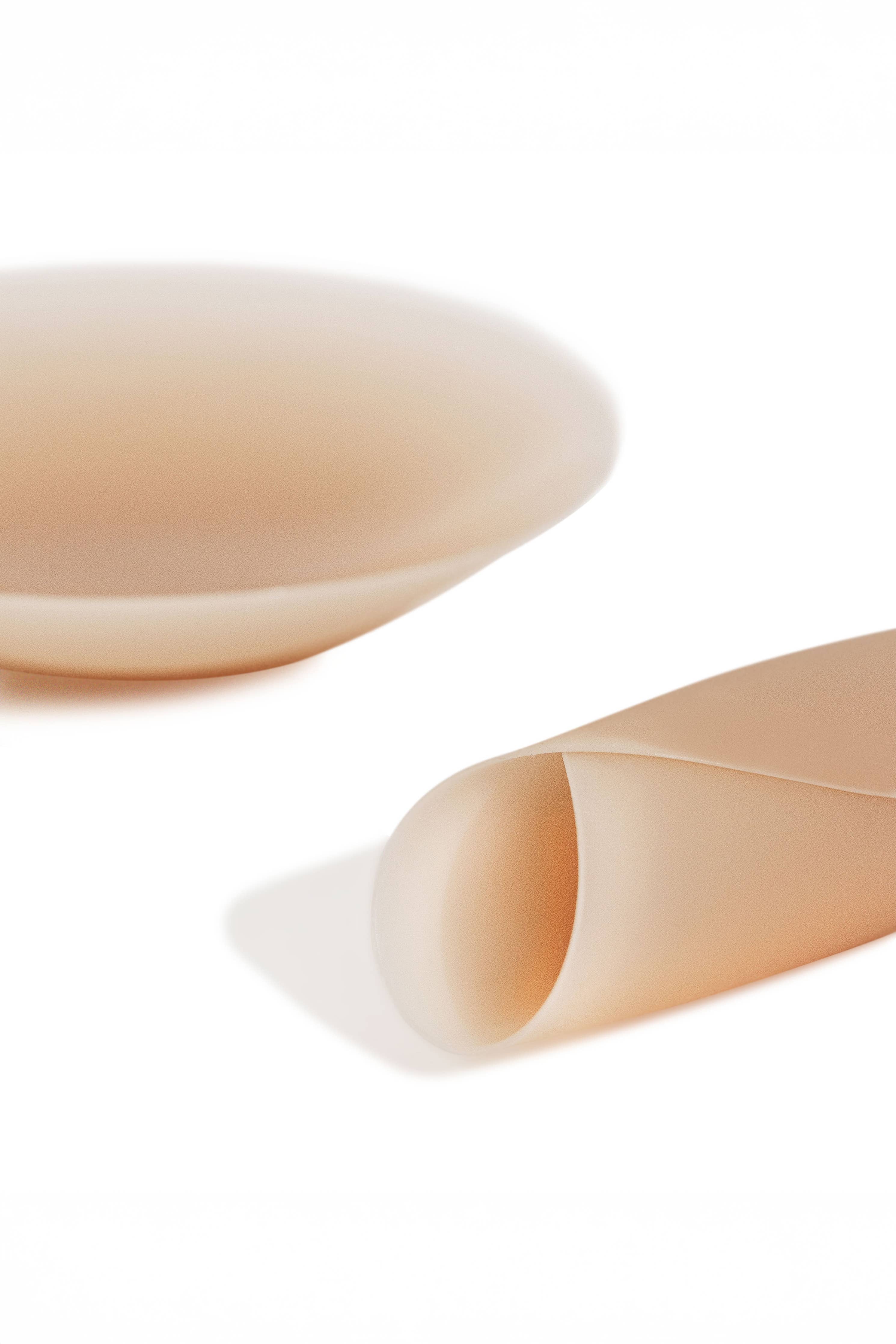 Close up of Nood Grippies No-Show | NON-ADHESIVE Reusable Nipple Covers