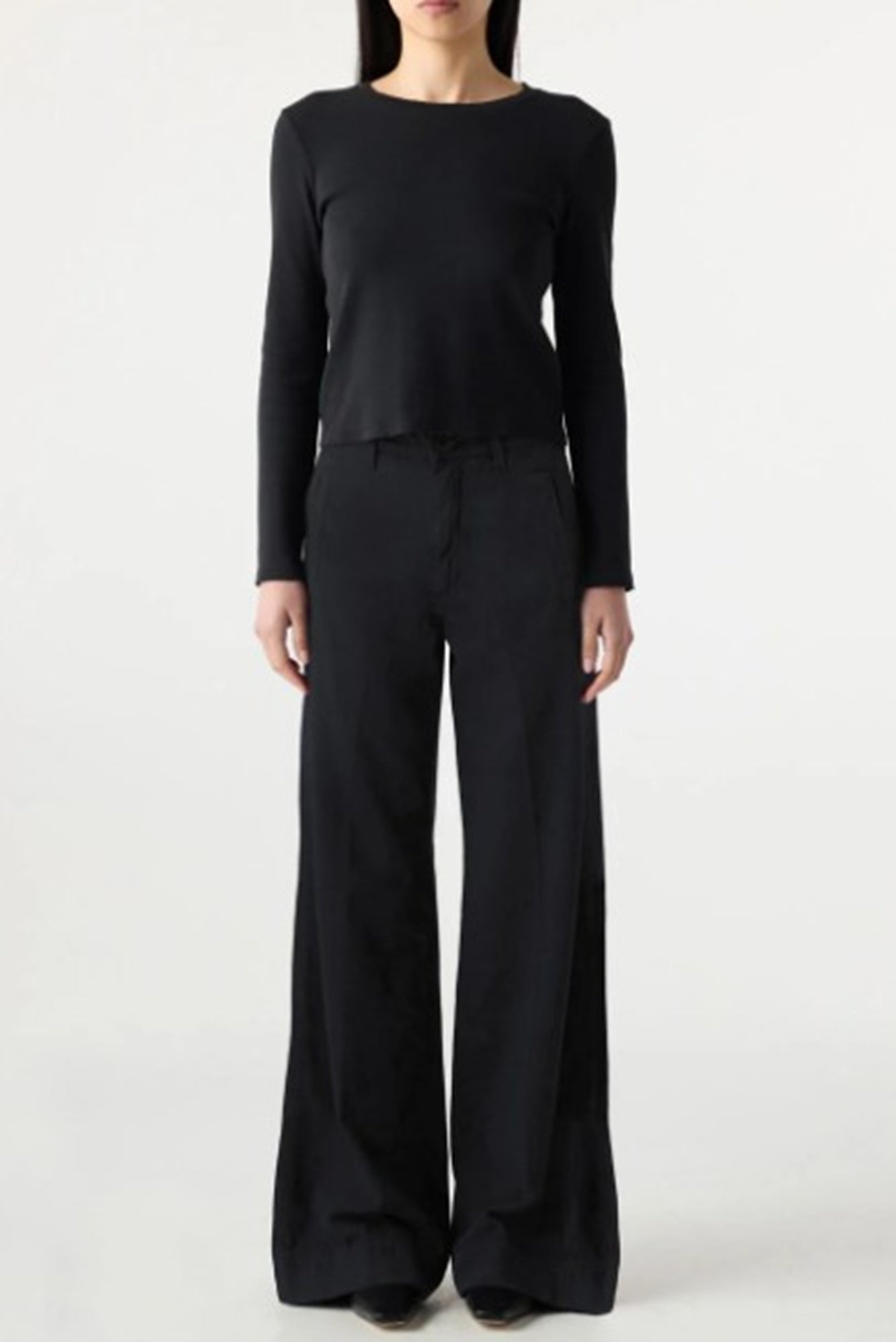 image of a model wearing the Amo Frida Trouser in Black