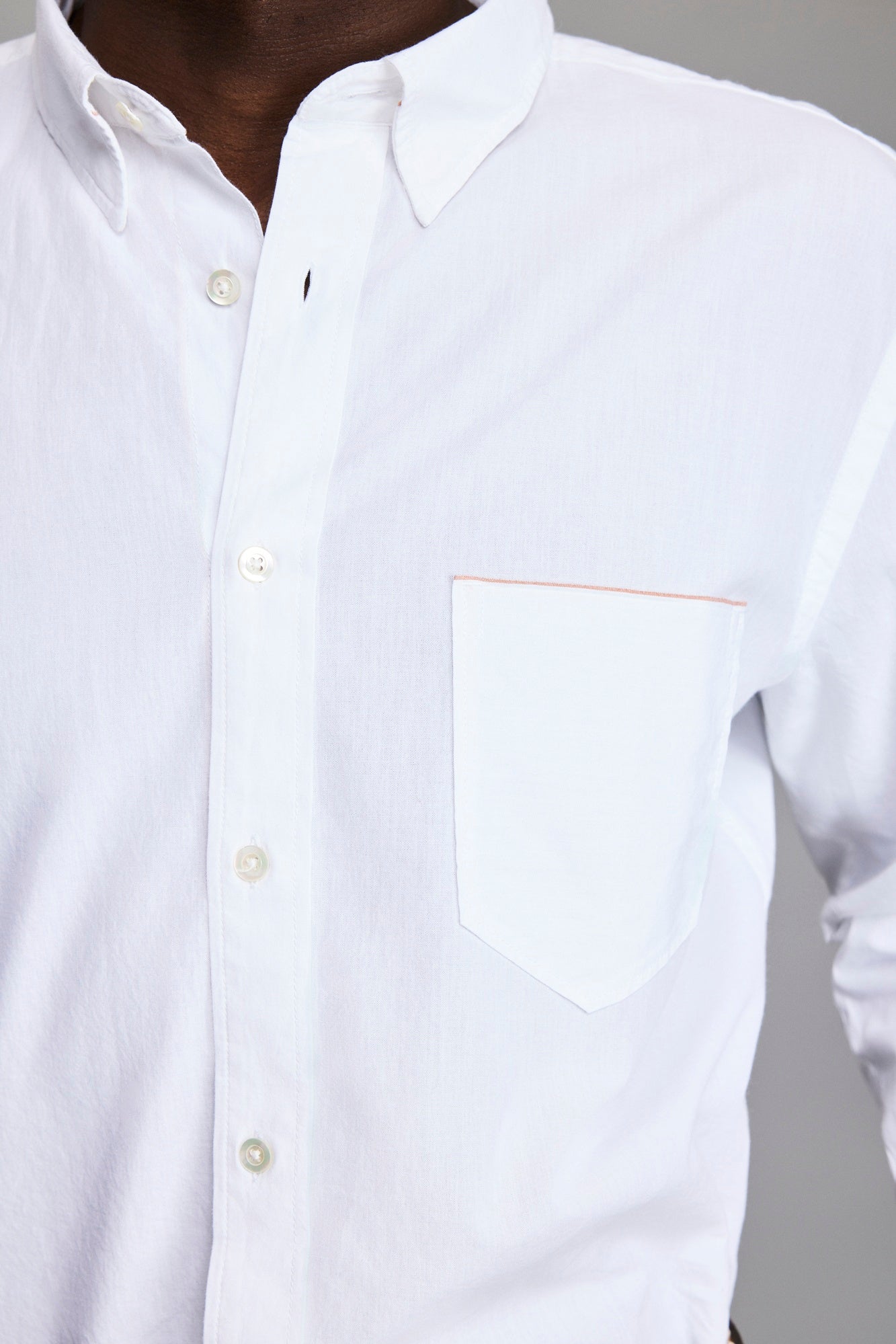 Billy Reid MSL 1 Pocket Shirt White