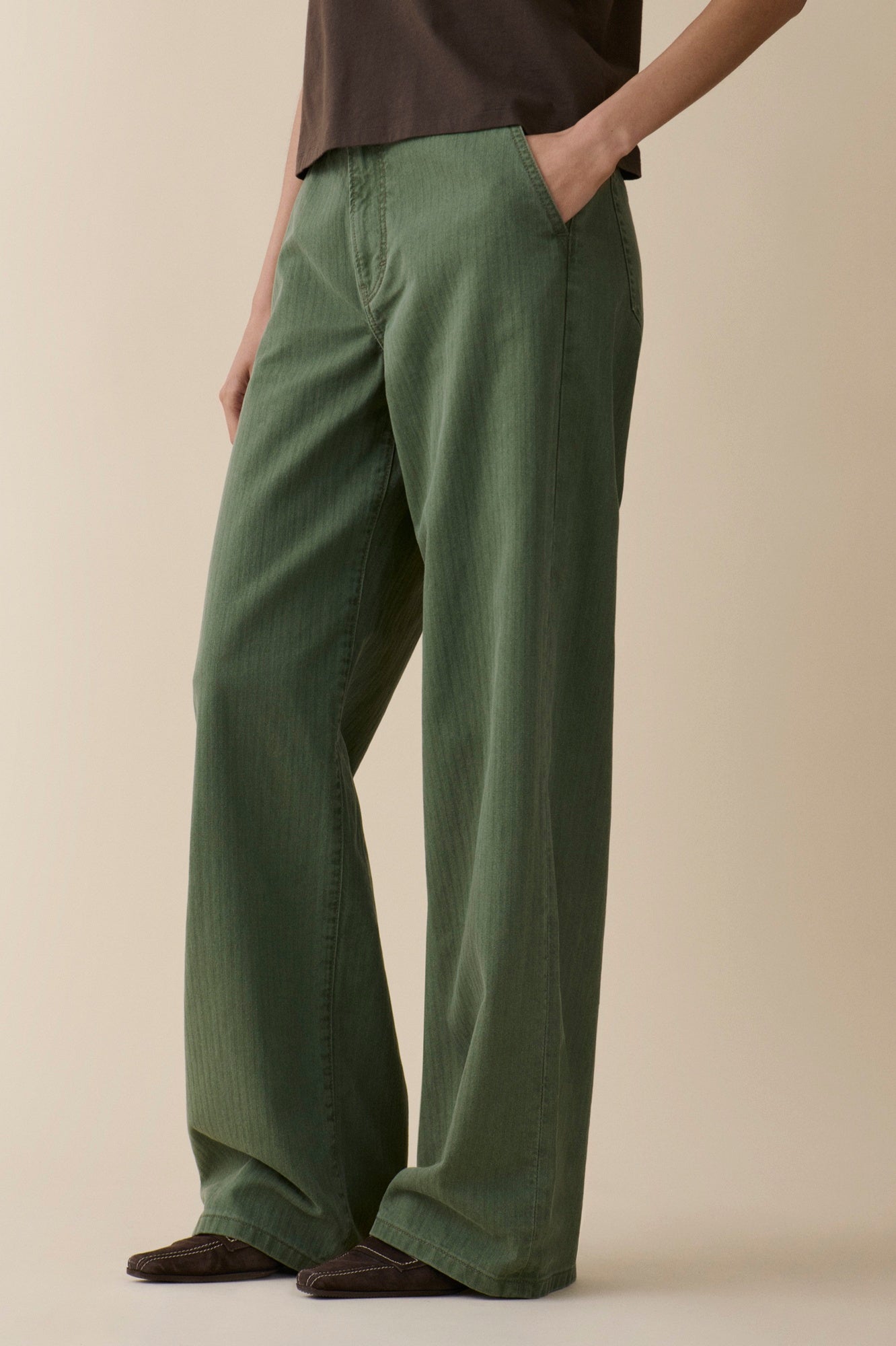 Jeanerica Belem Mid Rise Loose Fit Chinos