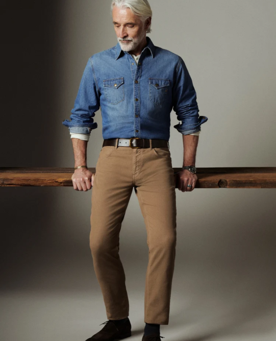 Billy Reid Shoals Denim Shirt