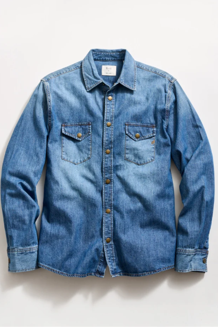 Billy Reid Shoals Denim Shirt