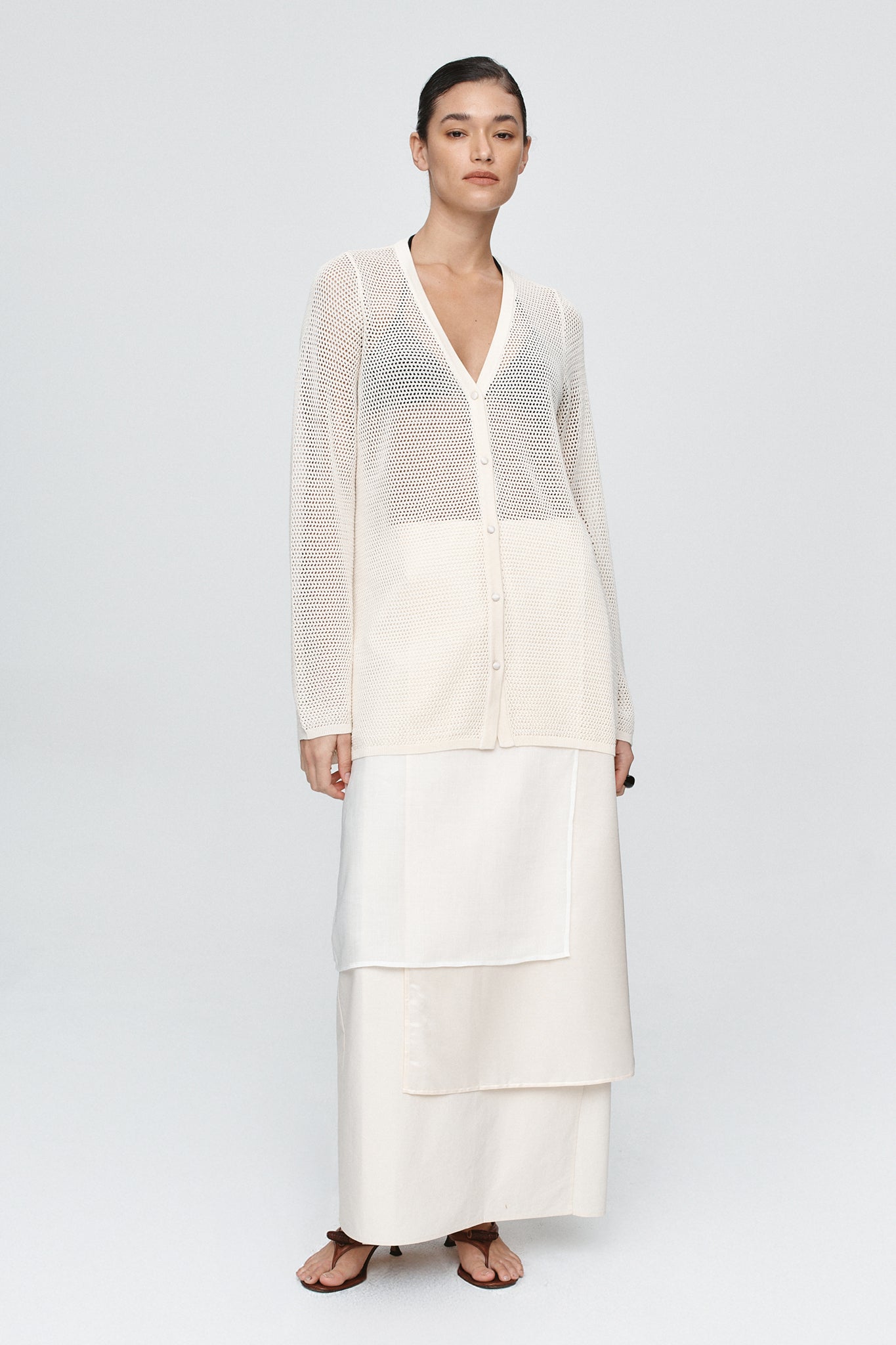 Marle Calla Cardigan-Ivory