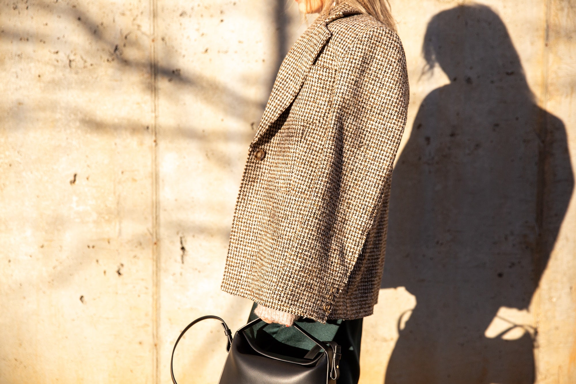 Aesther Ekme Handbag Soft Baguette Crossbody Black