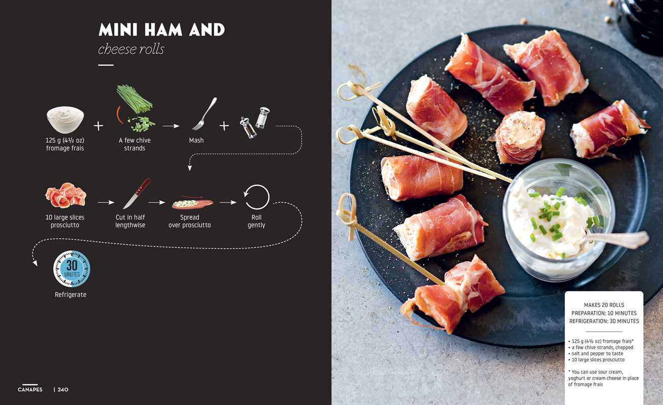 interior image of the Cocktails and Canapes Book