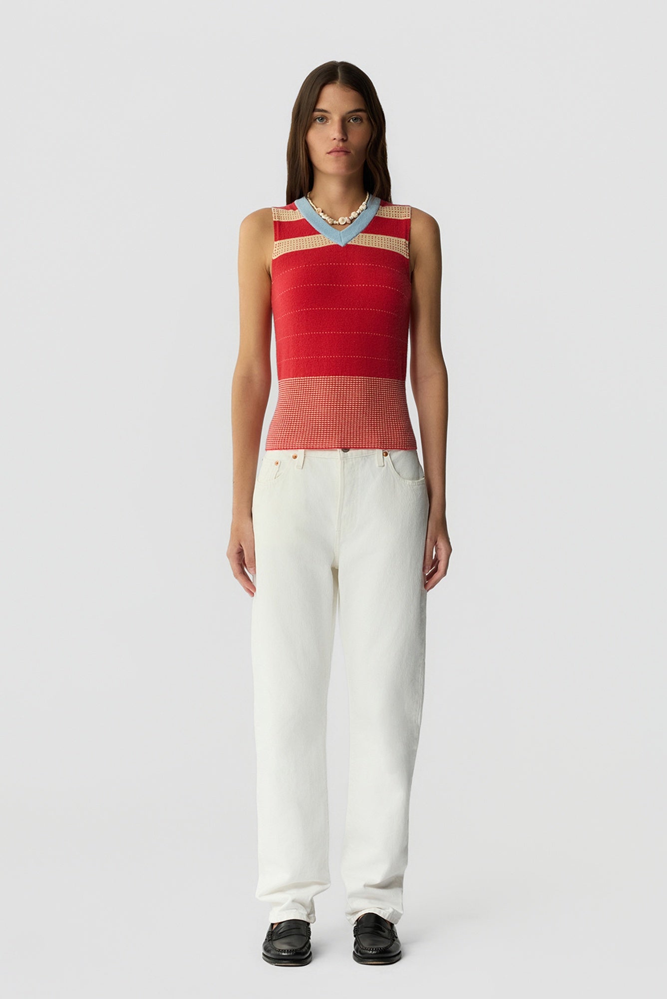 Guest in Residence Collegiate Stripe Vest