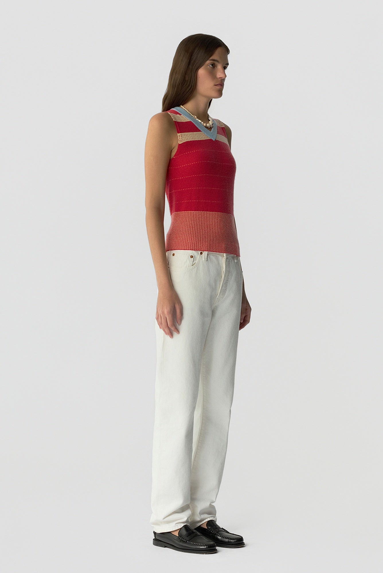 Guest in Residence Collegiate Stripe Vest