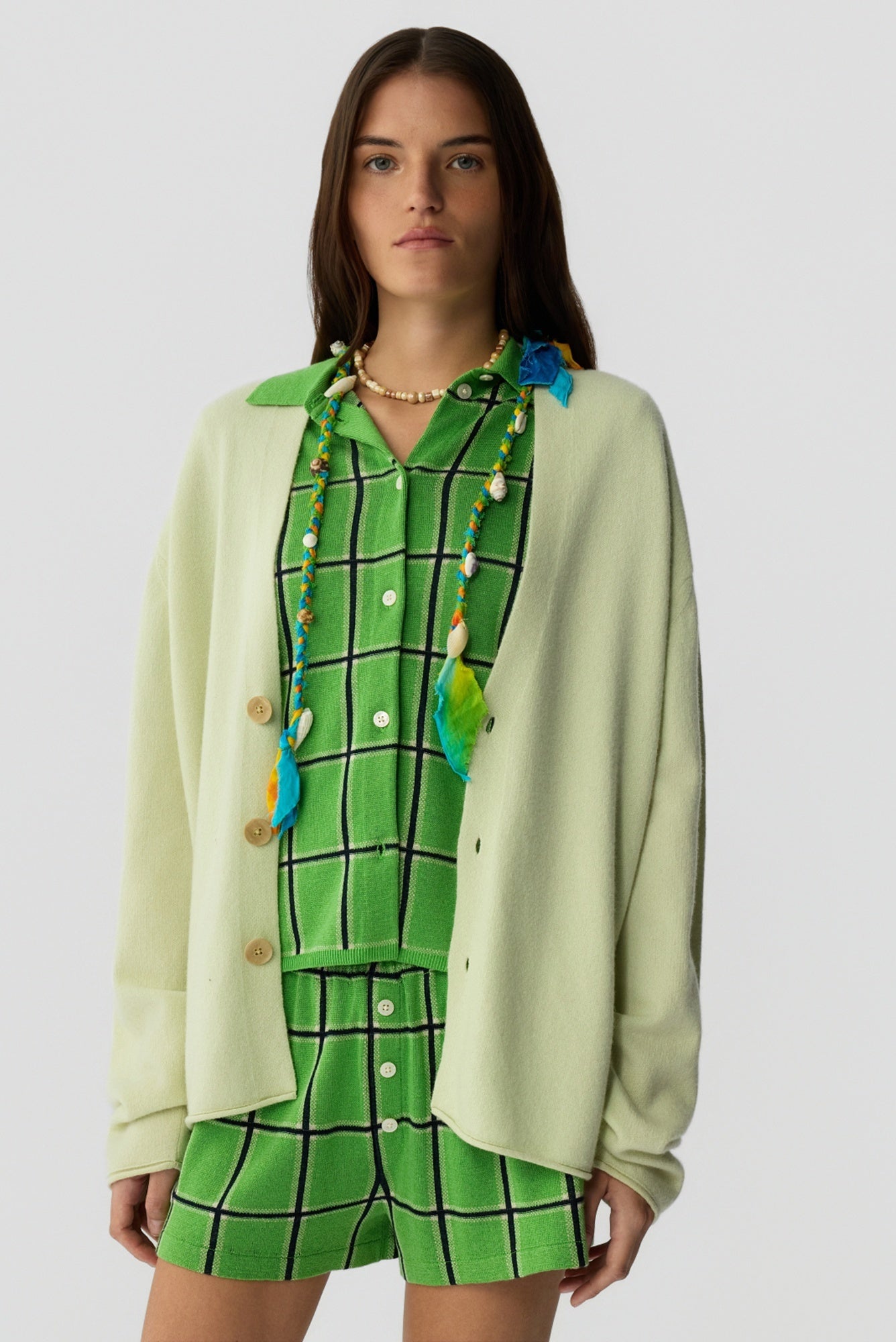 Guest in Residence Everywear Cardigan-Limewash