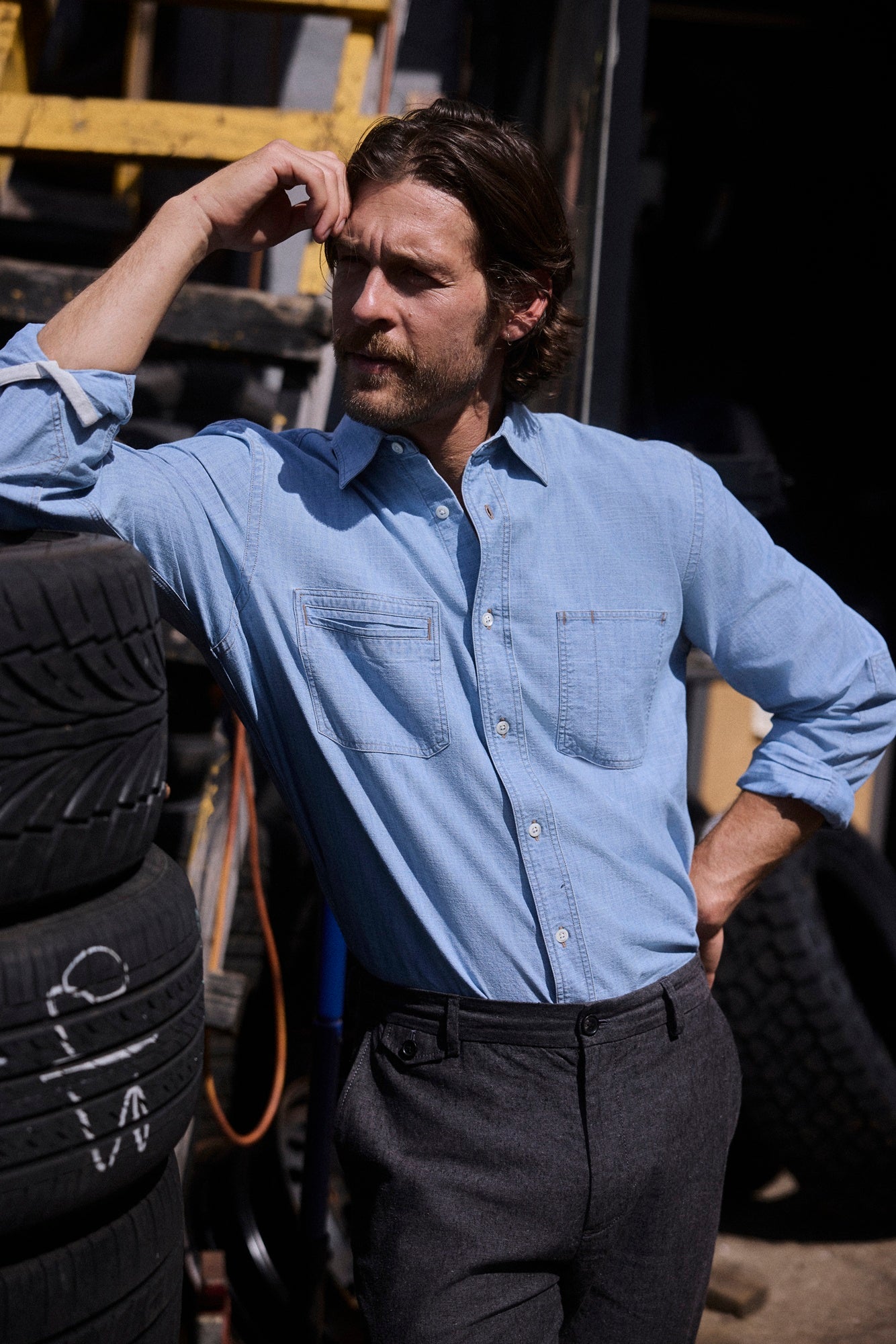Billy Reid Chambray Field Shirt