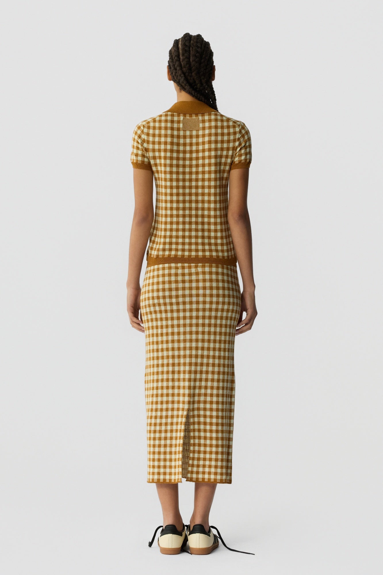 Guest in Residence Gingham Shrunken Polo