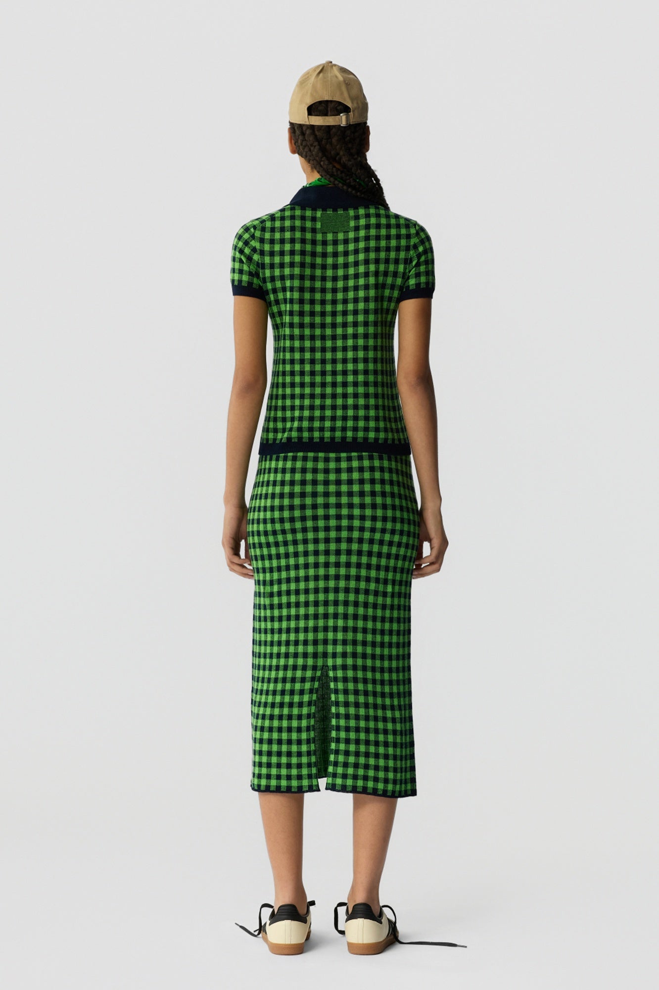 Guest in Residence Gingham Shrunken Polo