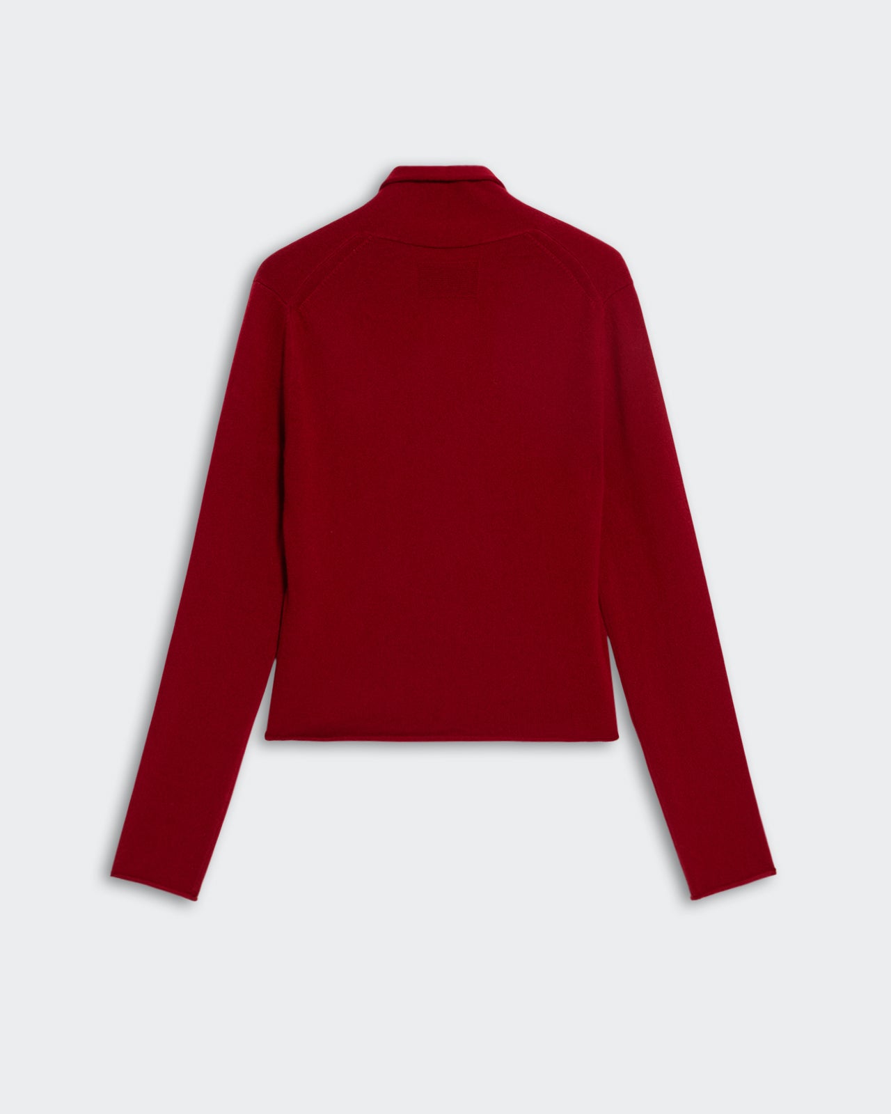 image of a woman wearing the Guest in Residence Stealth Cardigan in Red
