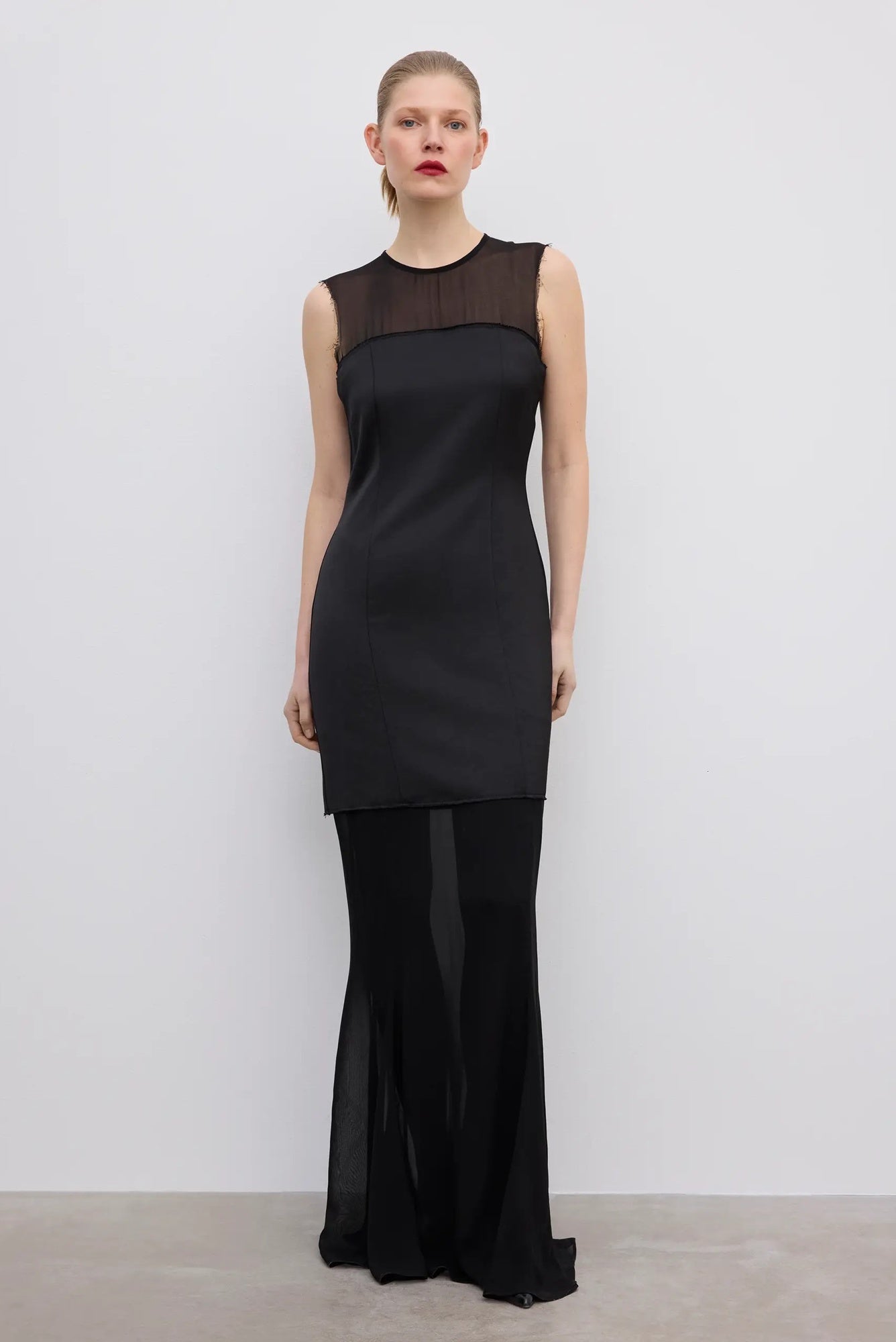 image of a model wearing the House of Dagmar Two Layer Dress