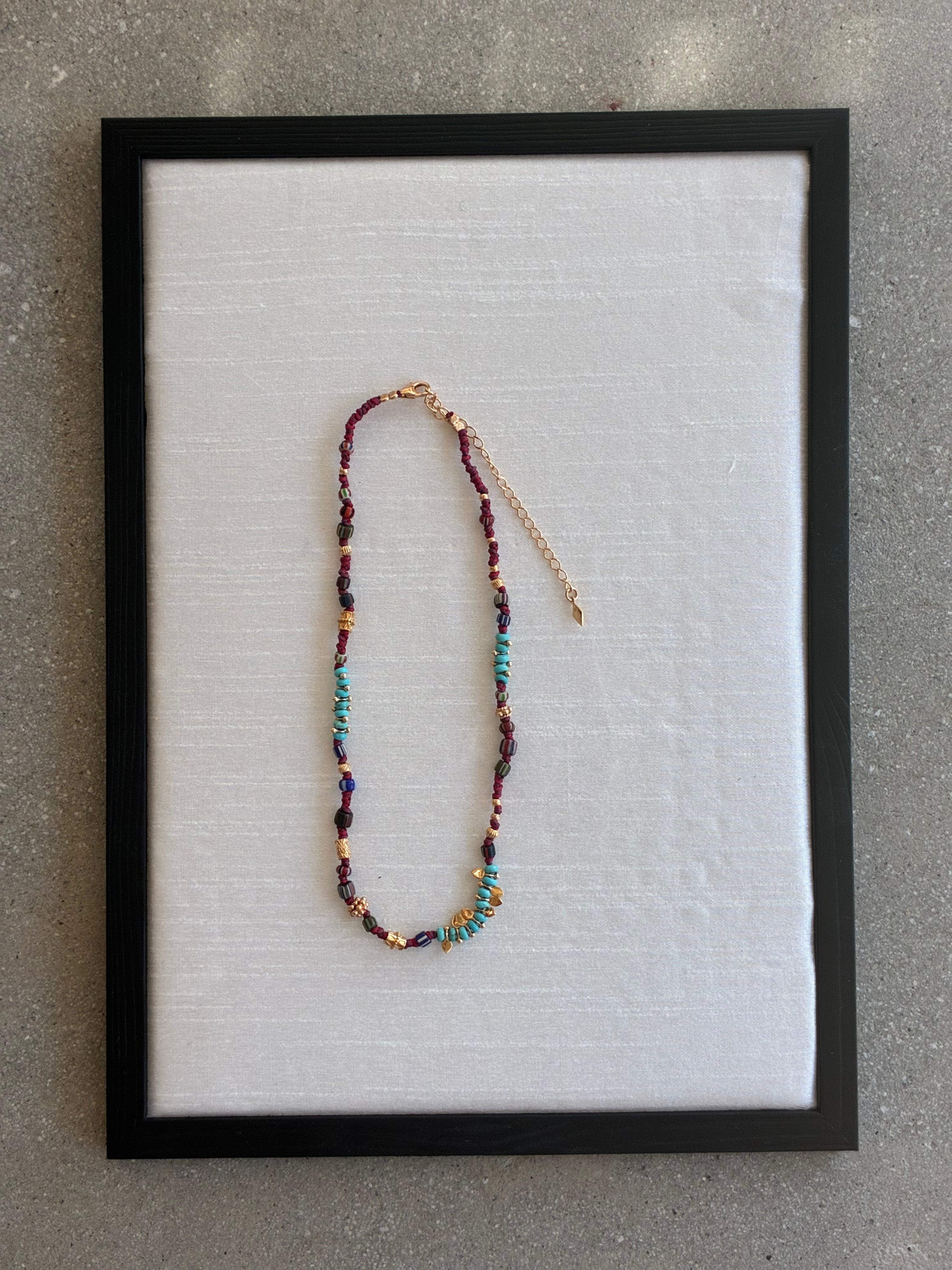 Gachon Pothier Chergui Necklace Burgundy