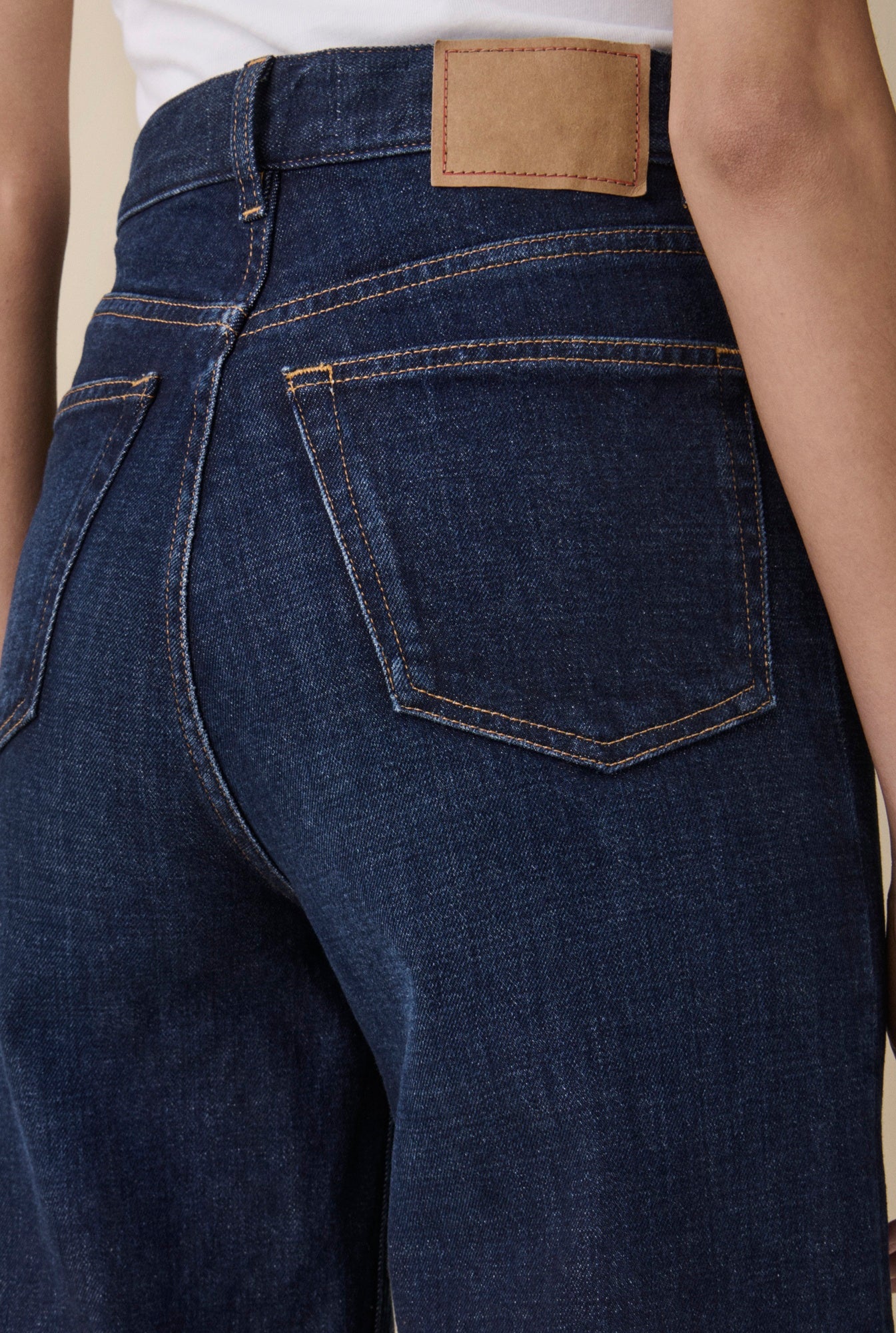 back image of the Jeanerica Venice Jeans in Amido Blue