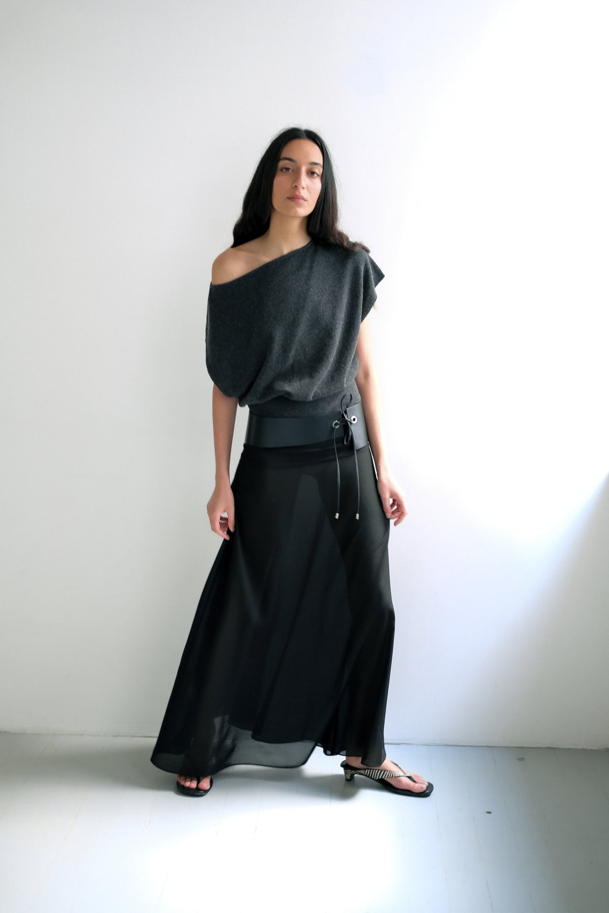 St Agni Cashmere Asymmetrical Top