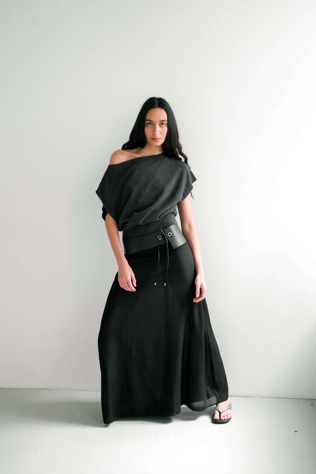St Agni Cashmere Asymmetrical Top
