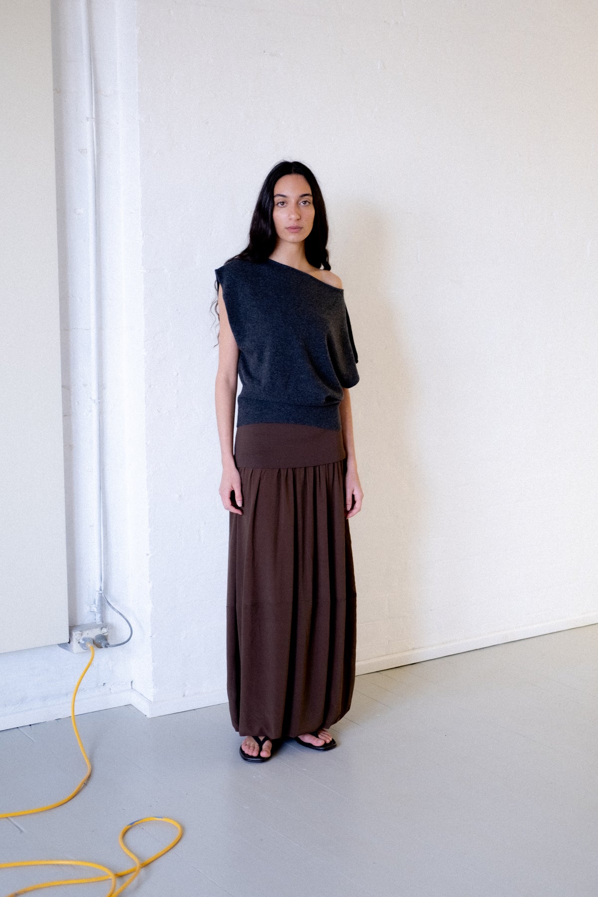 St Agni Cashmere Asymmetrical Top