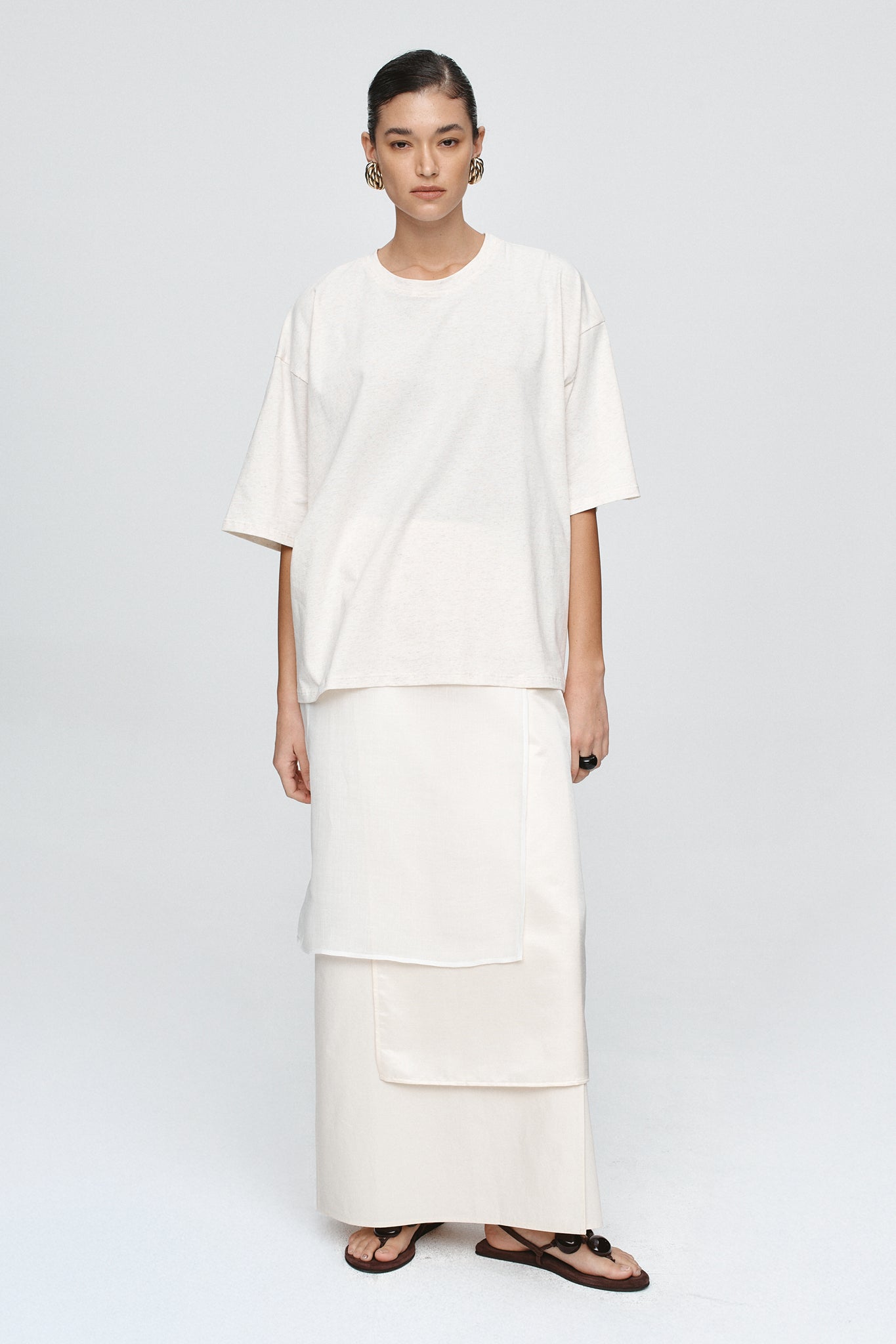 image of a woman wearing the Marle Austin Tee