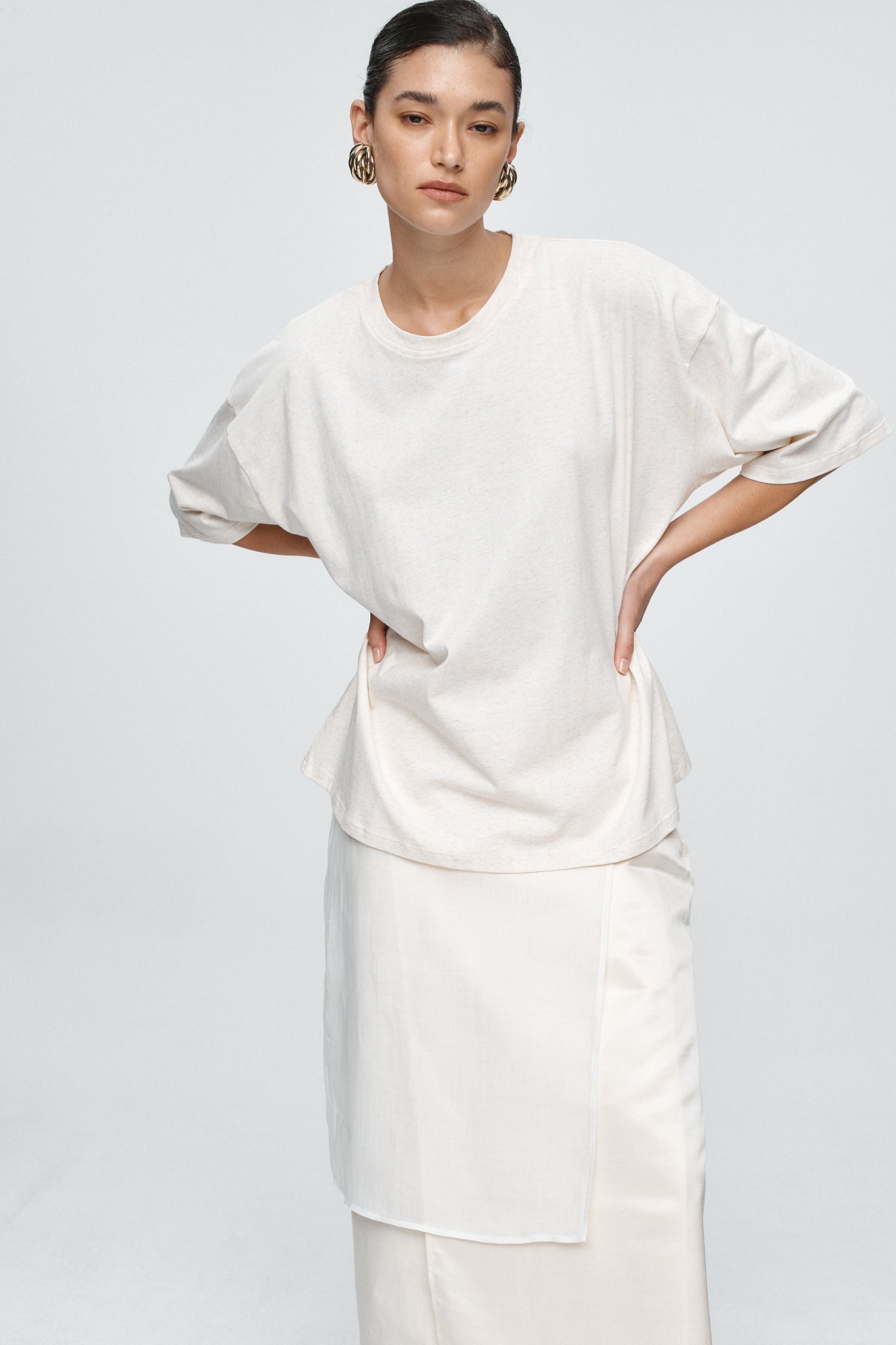 image of a model wearing the Marle Austin Tee