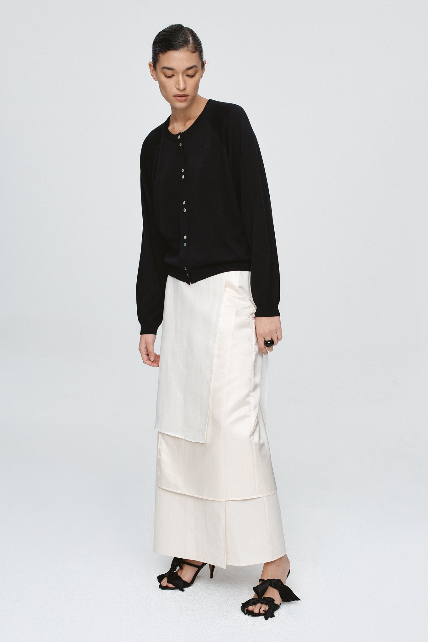 image of a model wearing the Marle Babette Cardigan