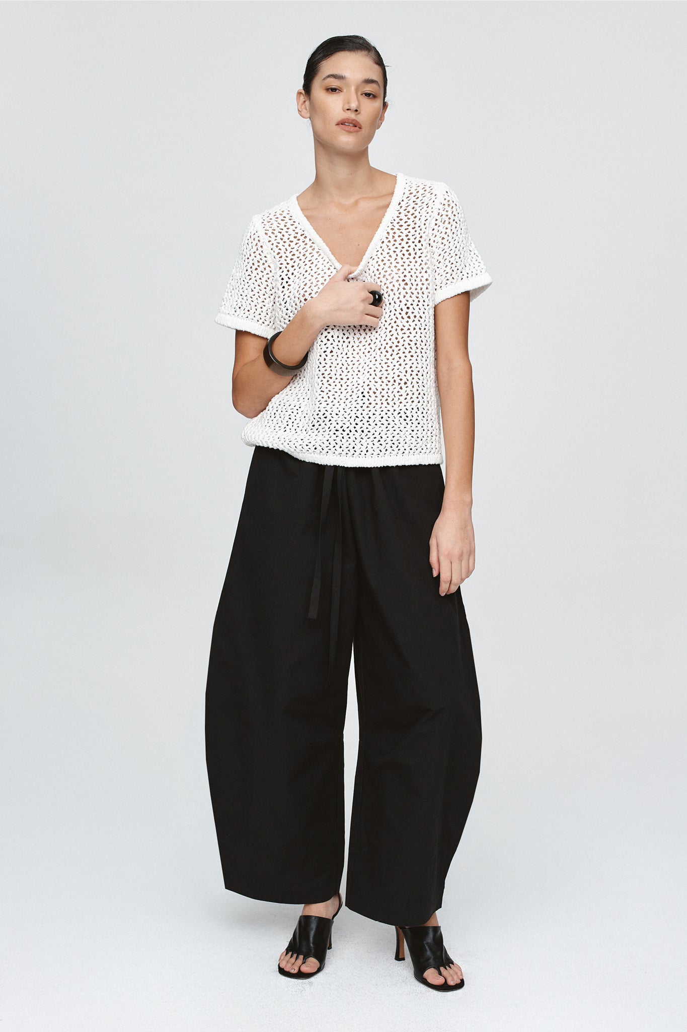 image of a model wearing the Marle Rumi Top