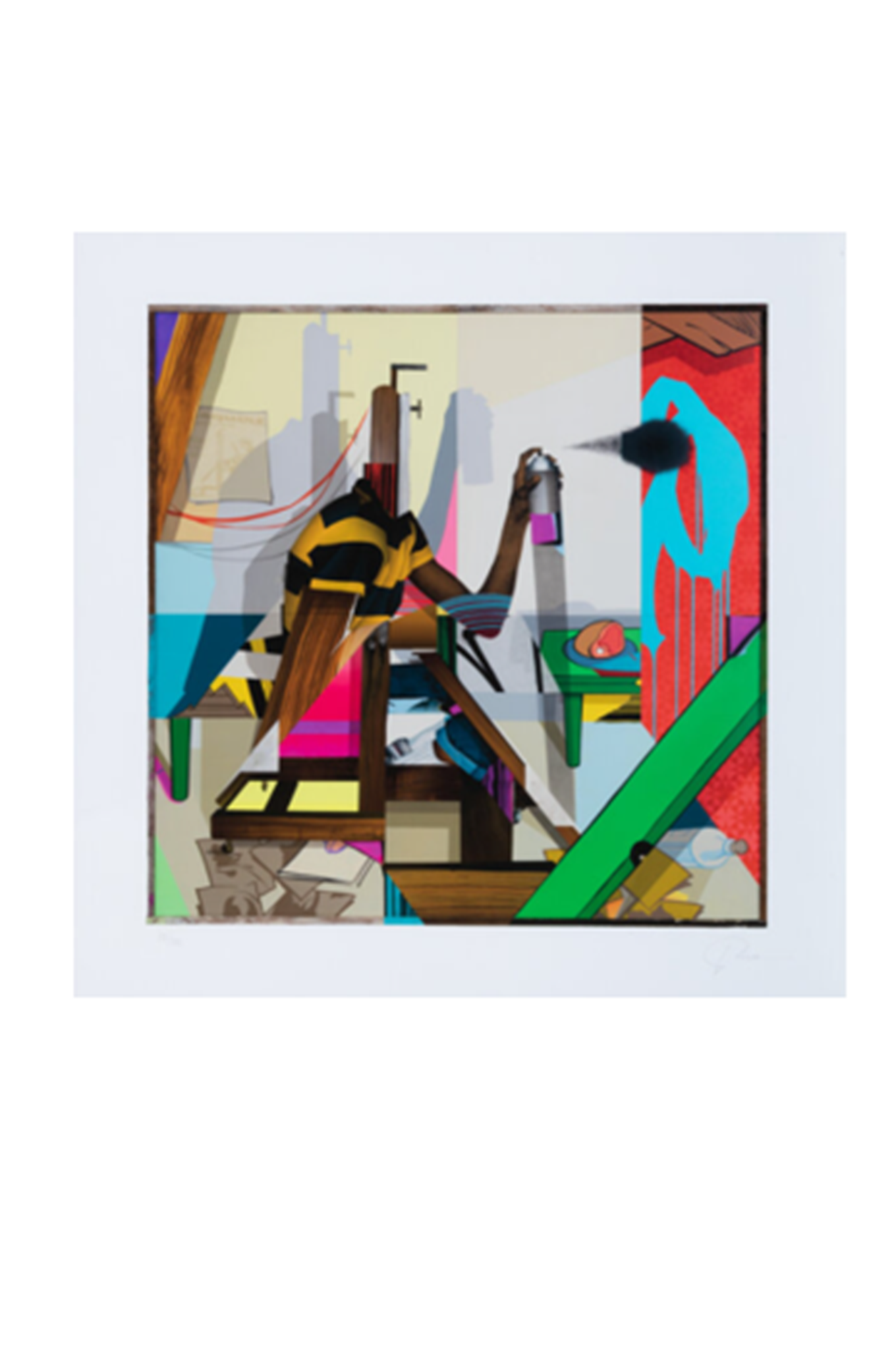 POSE (Jordan Nickel) (b. 1980) Esquire, 2018 Giclée print in colors on paper, signed