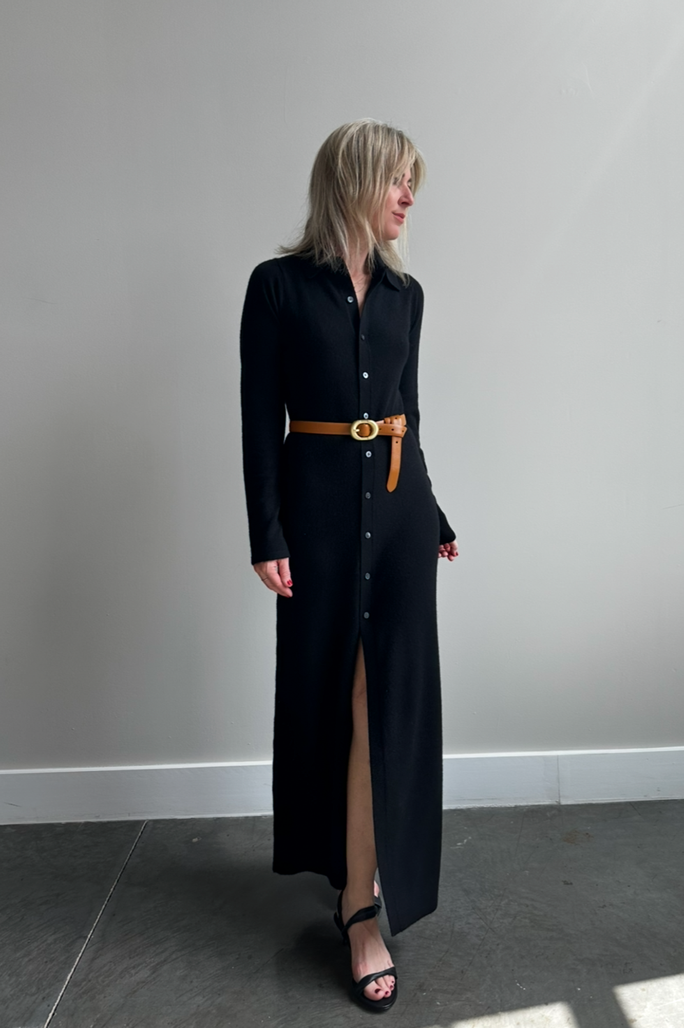 Guest in Residence Showtime Shirt Dress Cashmere