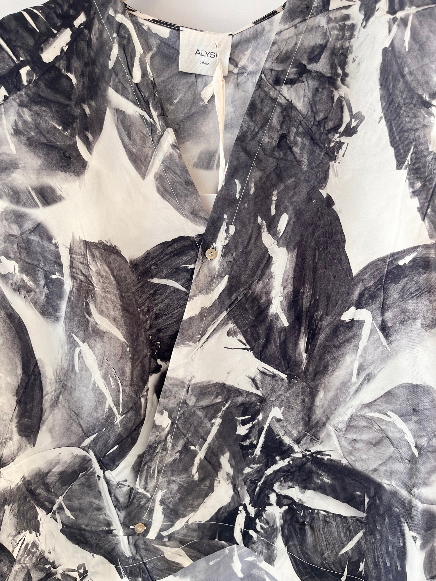 Alysi Silk Crossover Top