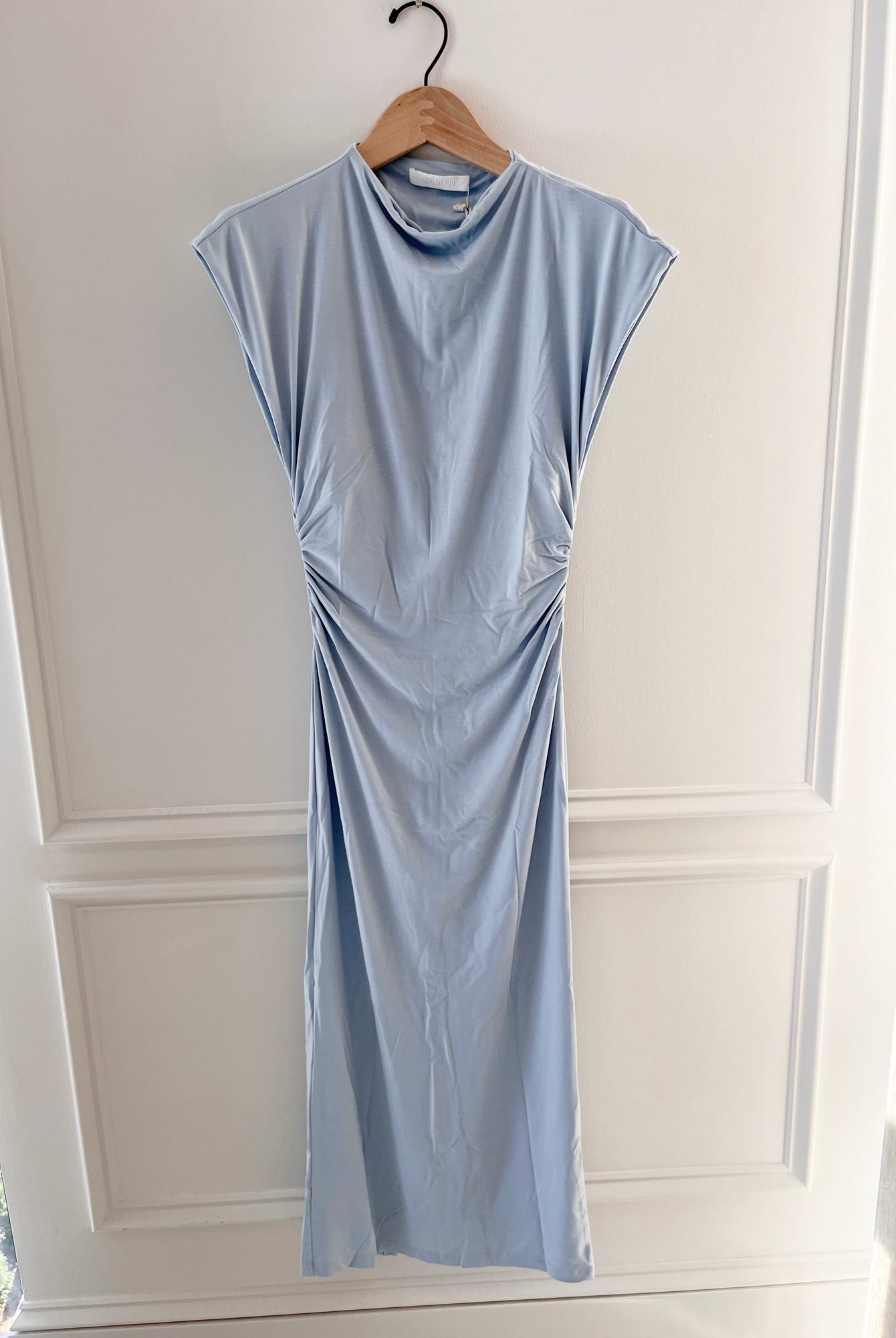 Sablyn Mesa Slouchy Mock Neck Midi Dress