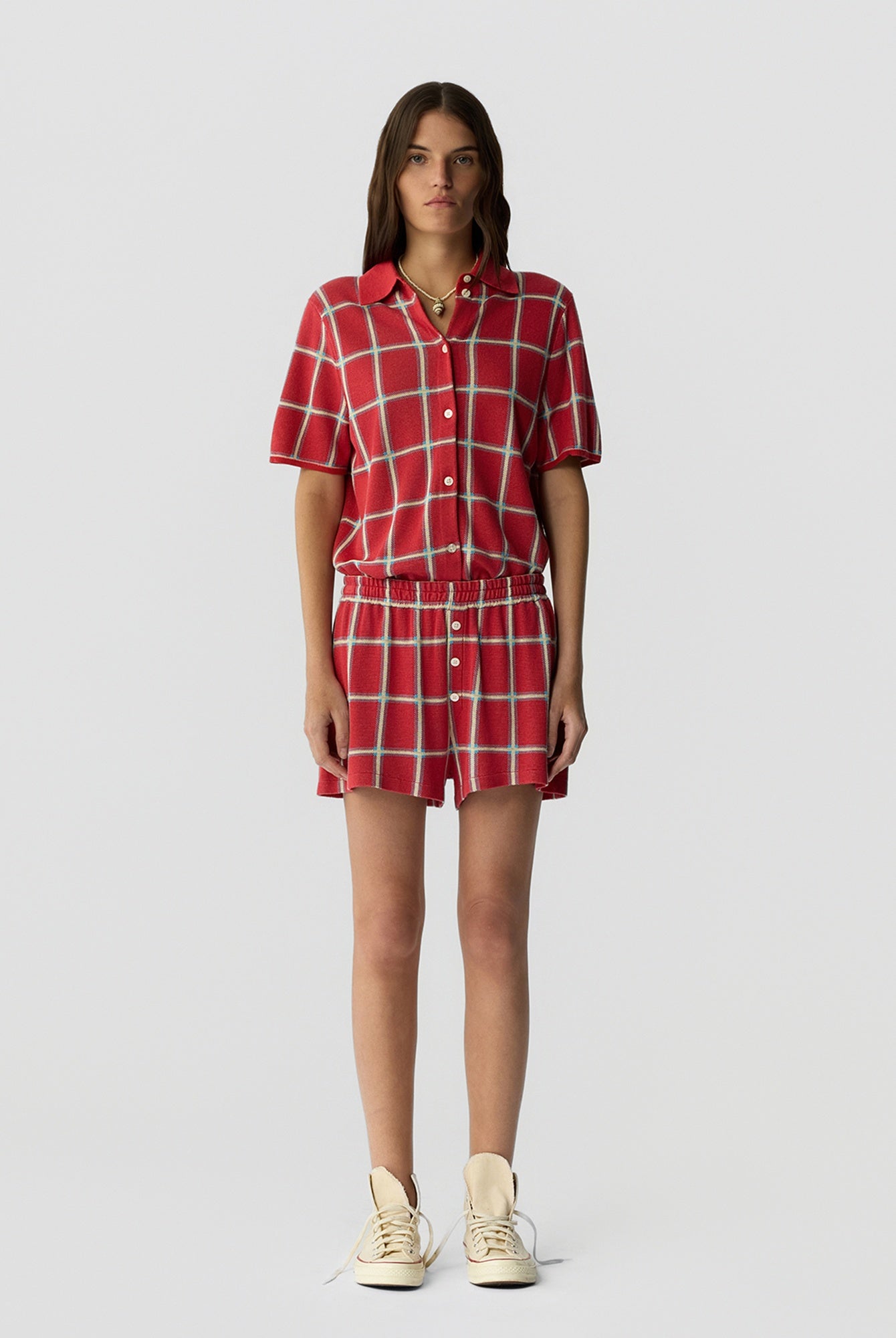 Guest in Residence Picnic Plaid Shirt