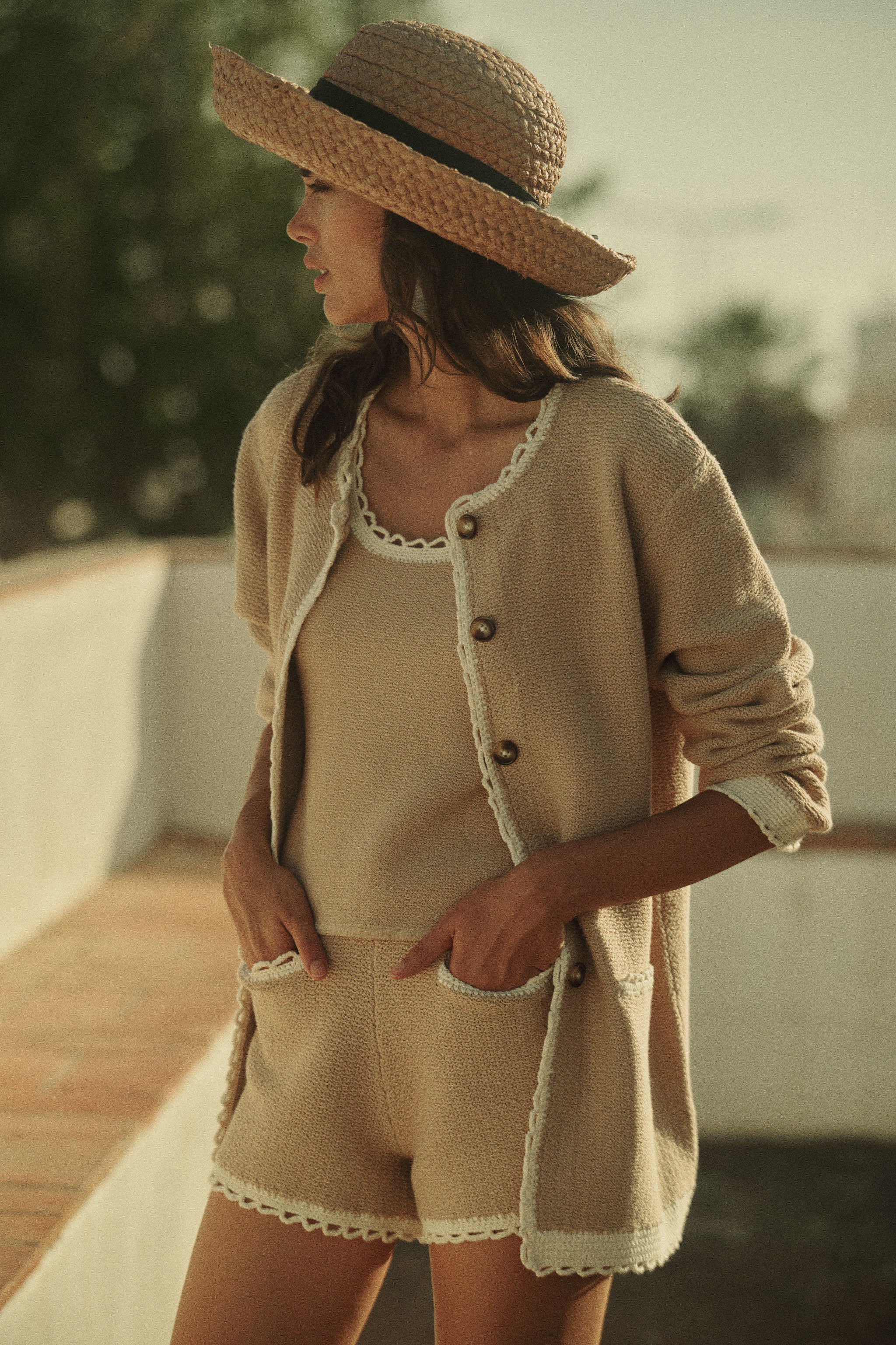 image of a model wearing the Posse Willow Top