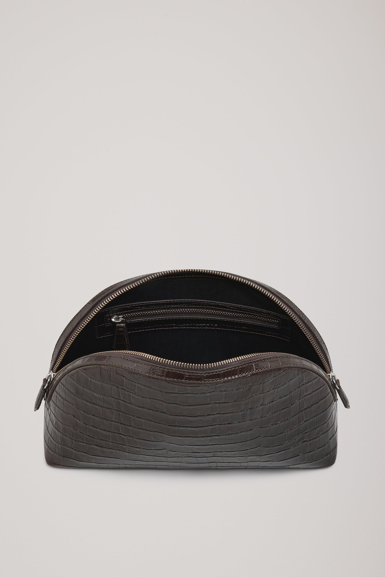 A Emery Halloran Clutch-Bistre Croc