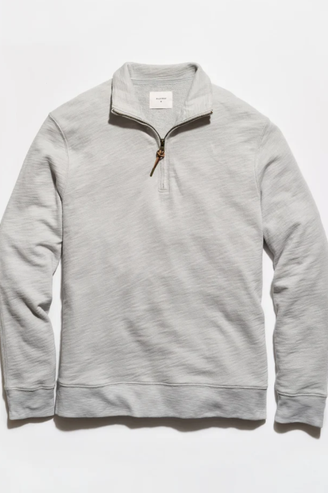 Billy Reid French Terry Half Zip against a white background