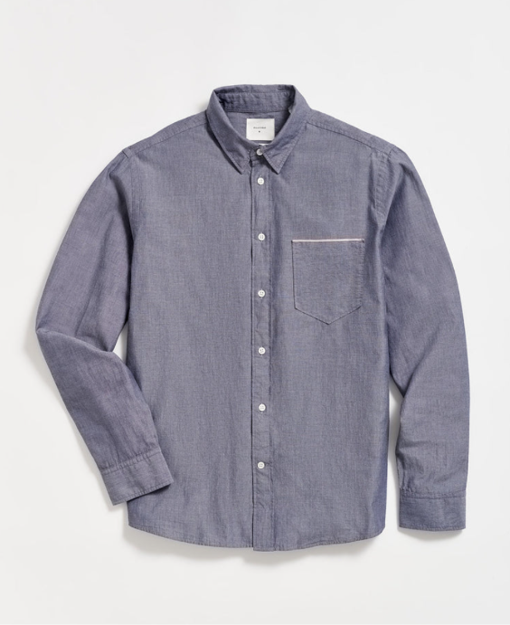 Billy Reid MSL1 Pocket Shirt against a white background