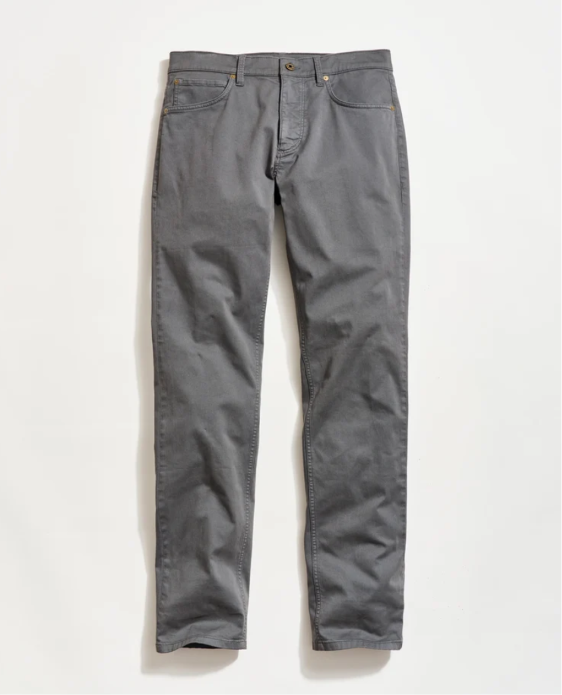 The Billy Reid Cochran Jean in Asphalt against a white background