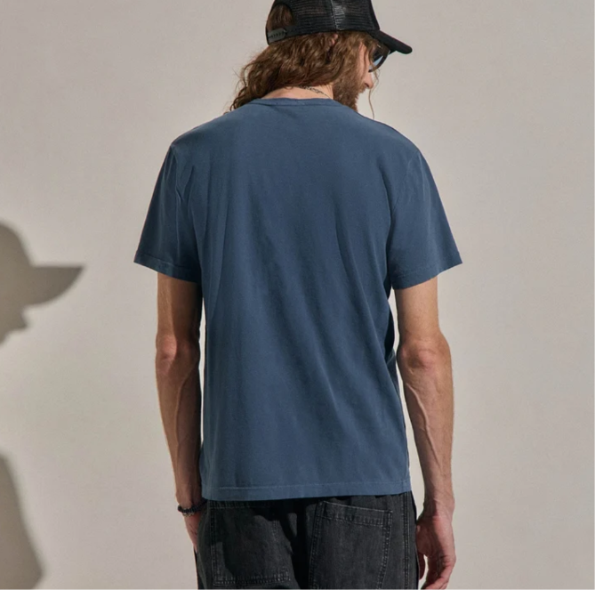 James Perse Short Sleeve Crew Neck, Lake Pigment