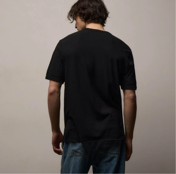 James Perse Short Sleeve Crew Neck, Black