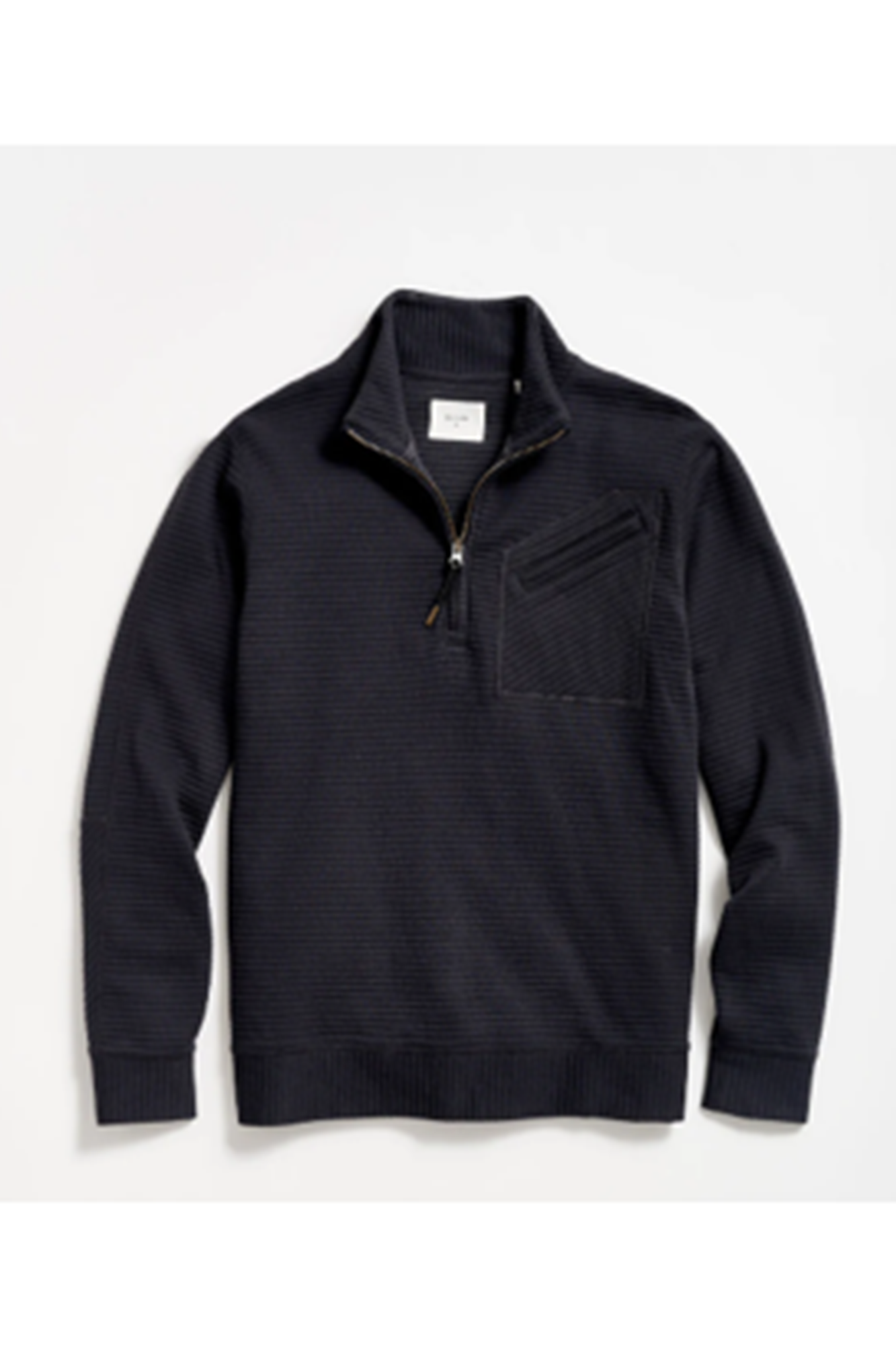 Billy Reid Half Zip Pullover Black