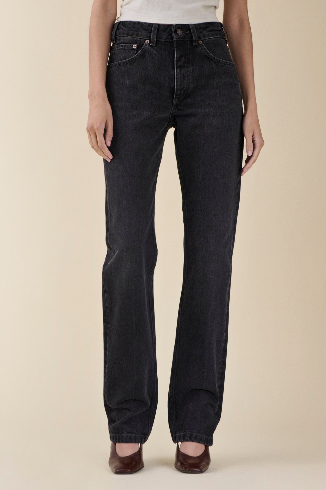 Jeanerica Sisla Mid Rise Straight Leg Jeans