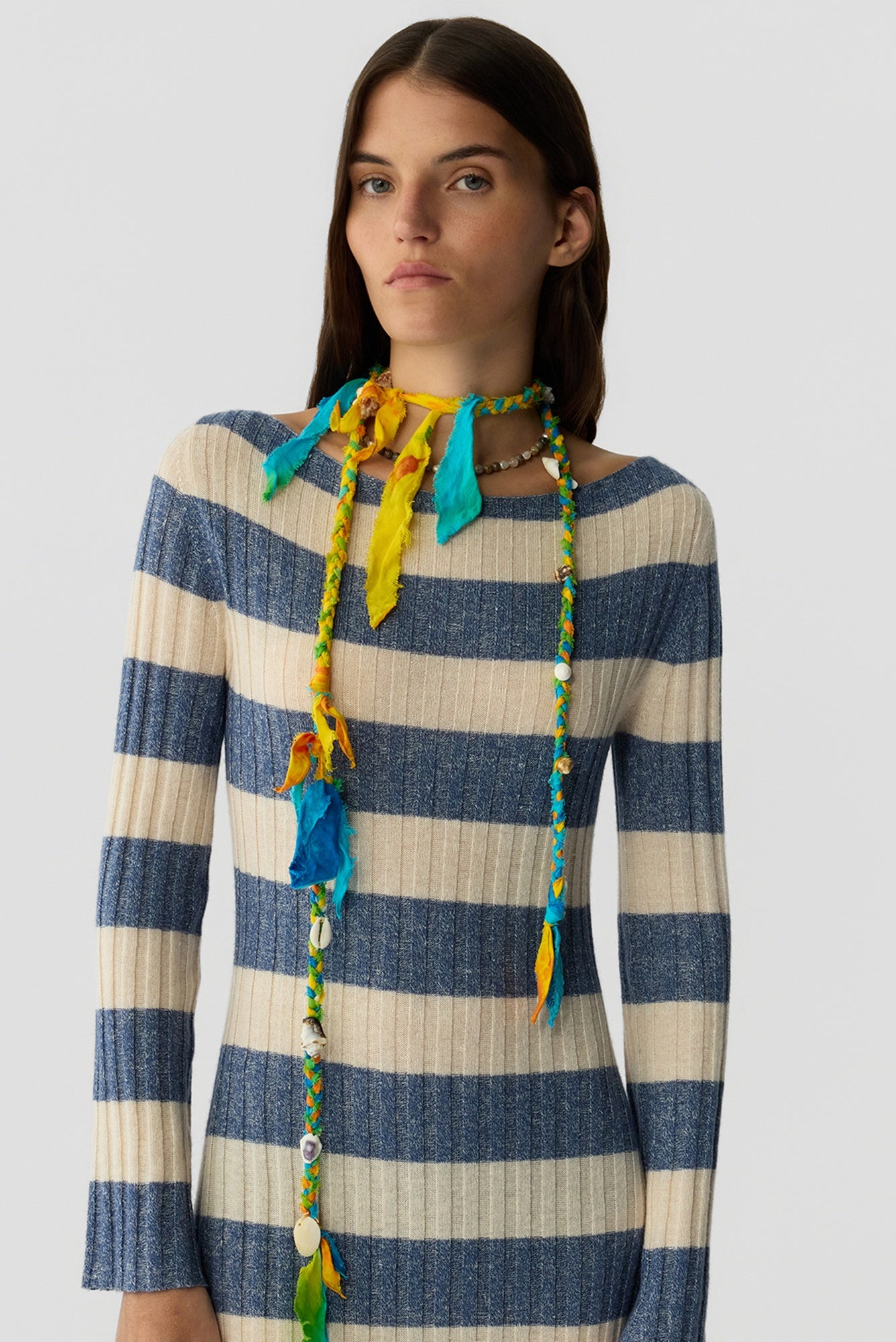 Guest in Residence Striped Rib Dress