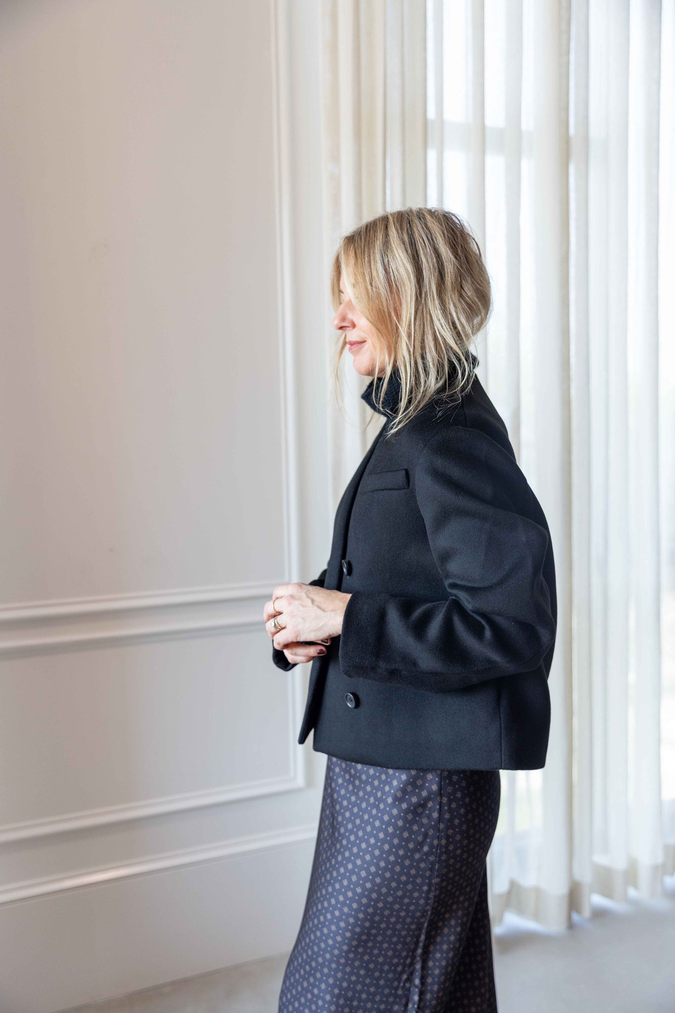 A Emery Drew Jacket-Black
